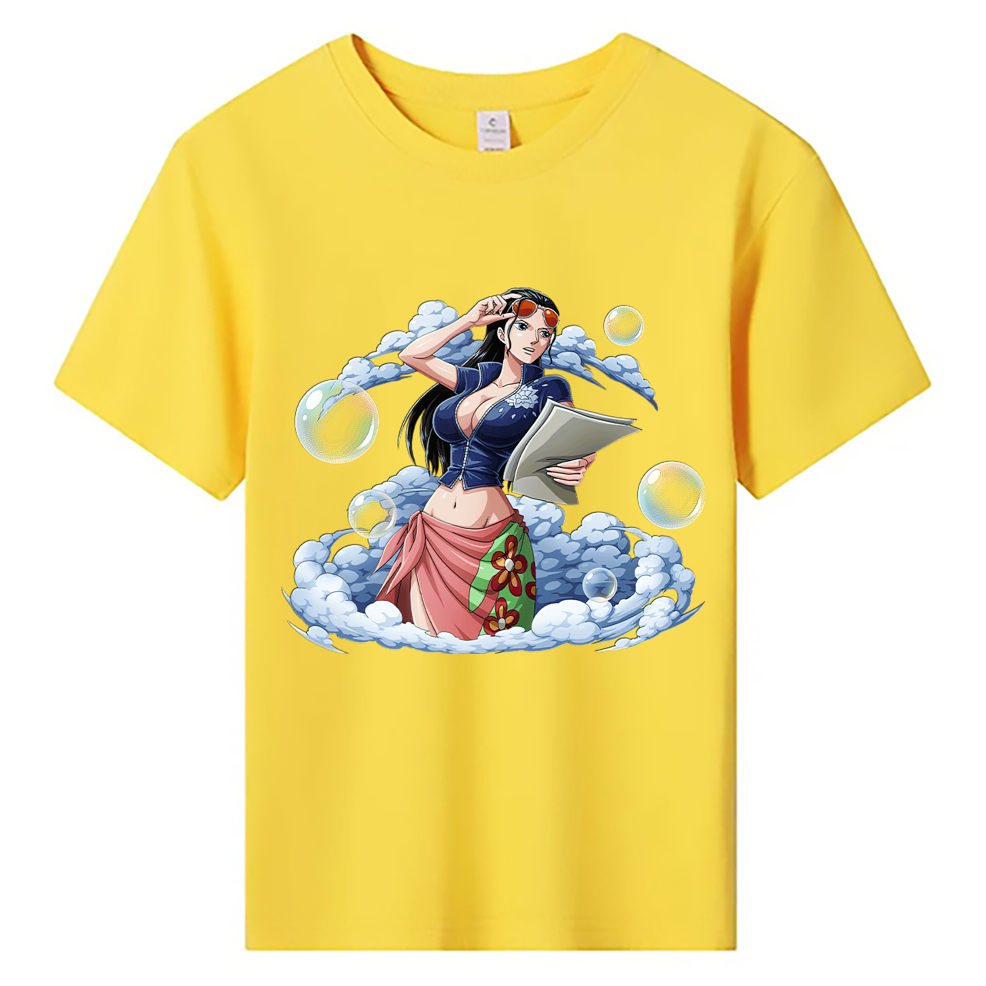 ワンピース ニコ・ロビン ONE PIECE Nico Robin 綿100％キッズTシャツ（フロントプリント）