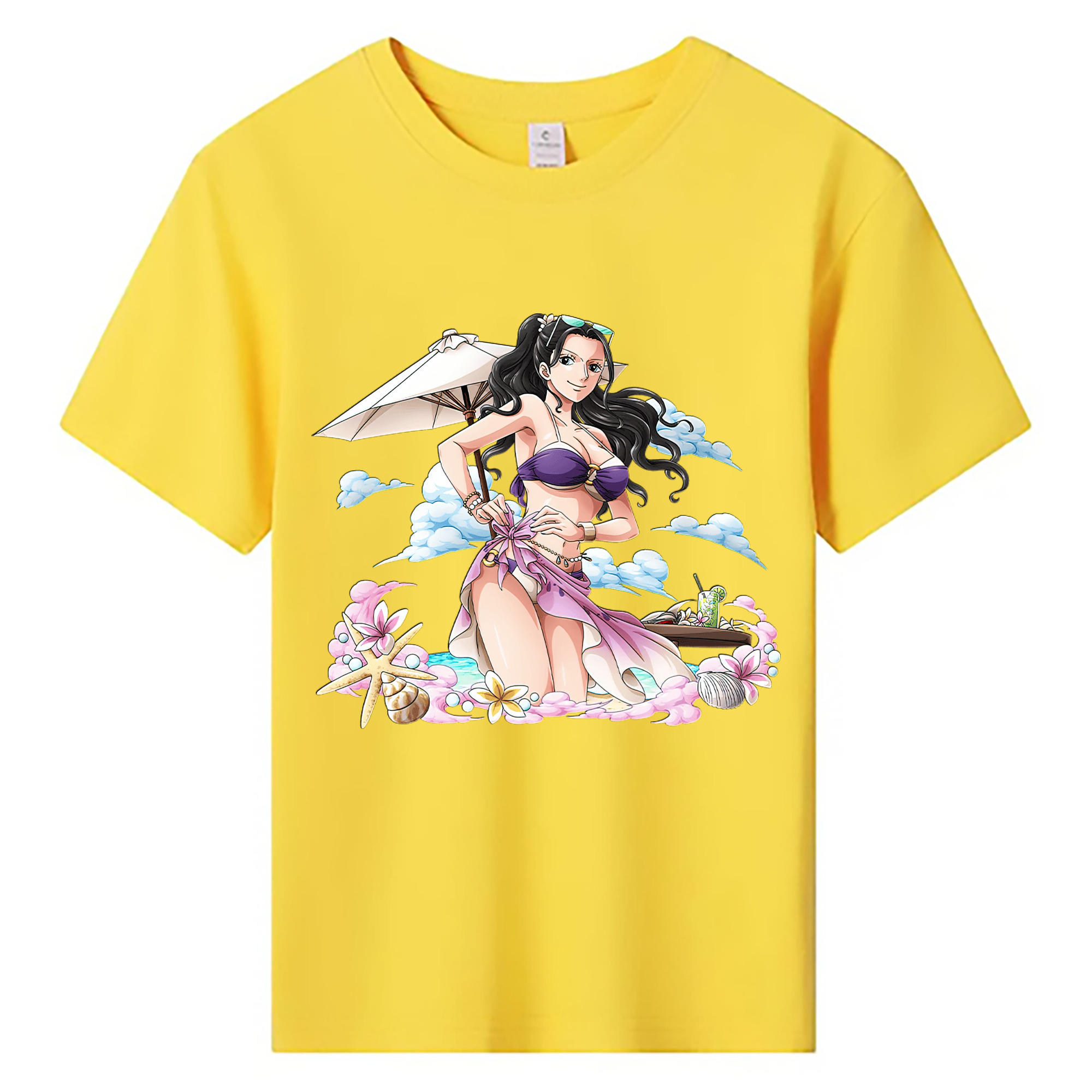 ワンピース ニコ・ロビン ONE PIECE Nico Robin 綿100％キッズTシャツ（フロントプリント）