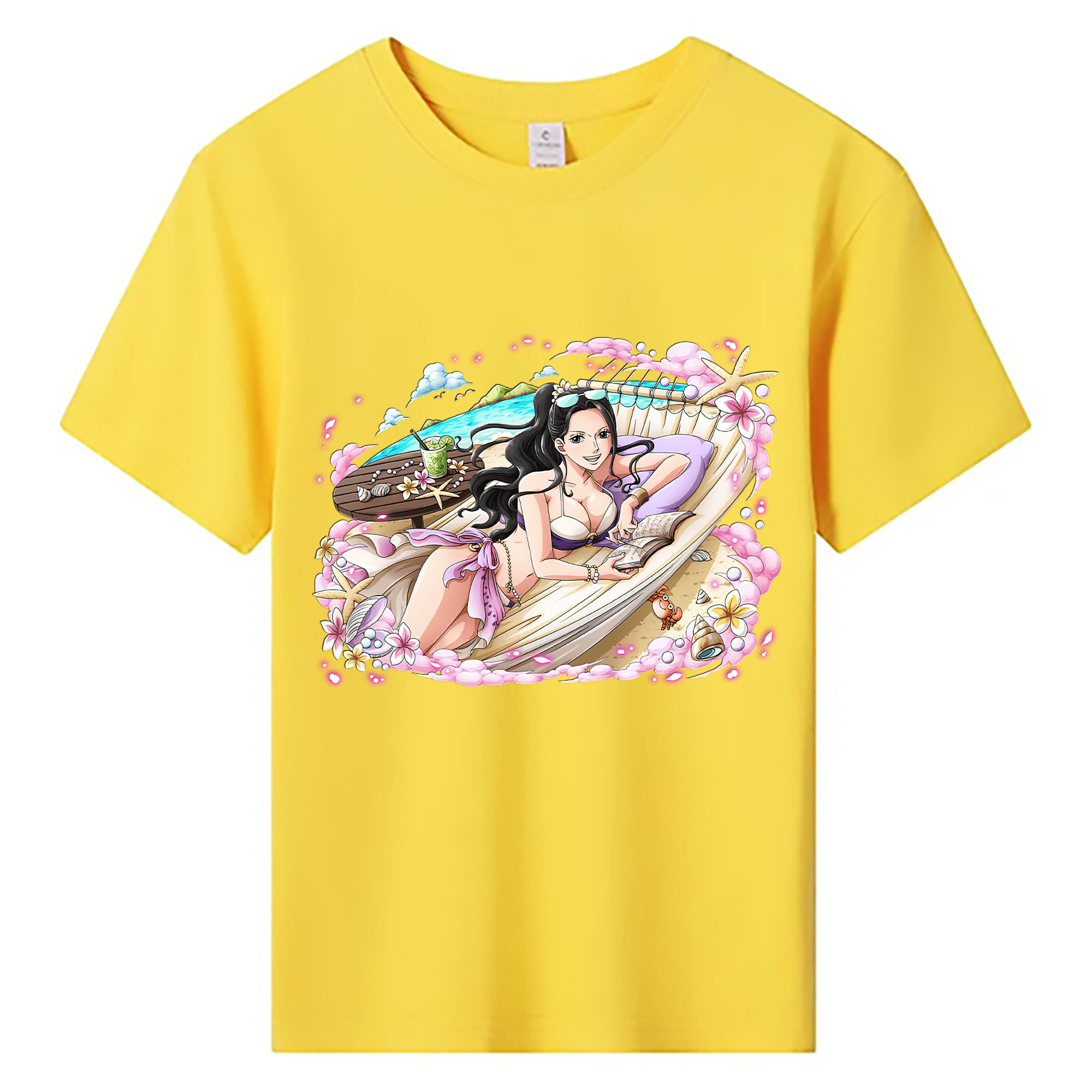 ワンピース ニコ・ロビン ONE PIECE Nico Robin 綿100％キッズTシャツ（フロントプリント）