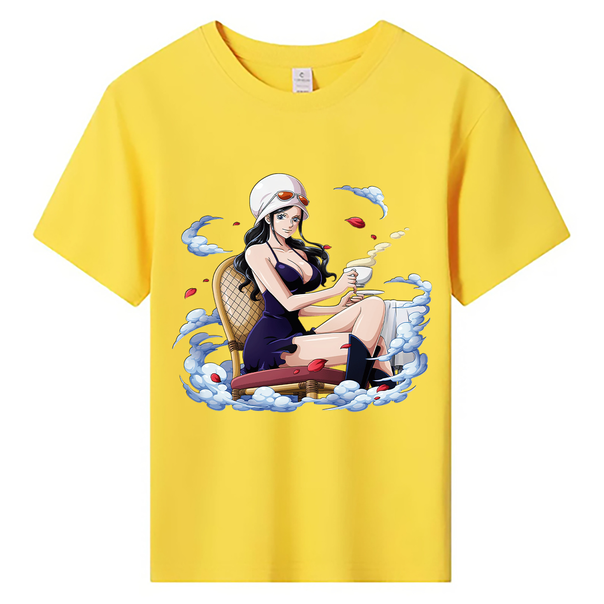 ワンピース ニコ・ロビン ONE PIECE Nico Robin 綿100％キッズTシャツ（フロントプリント）