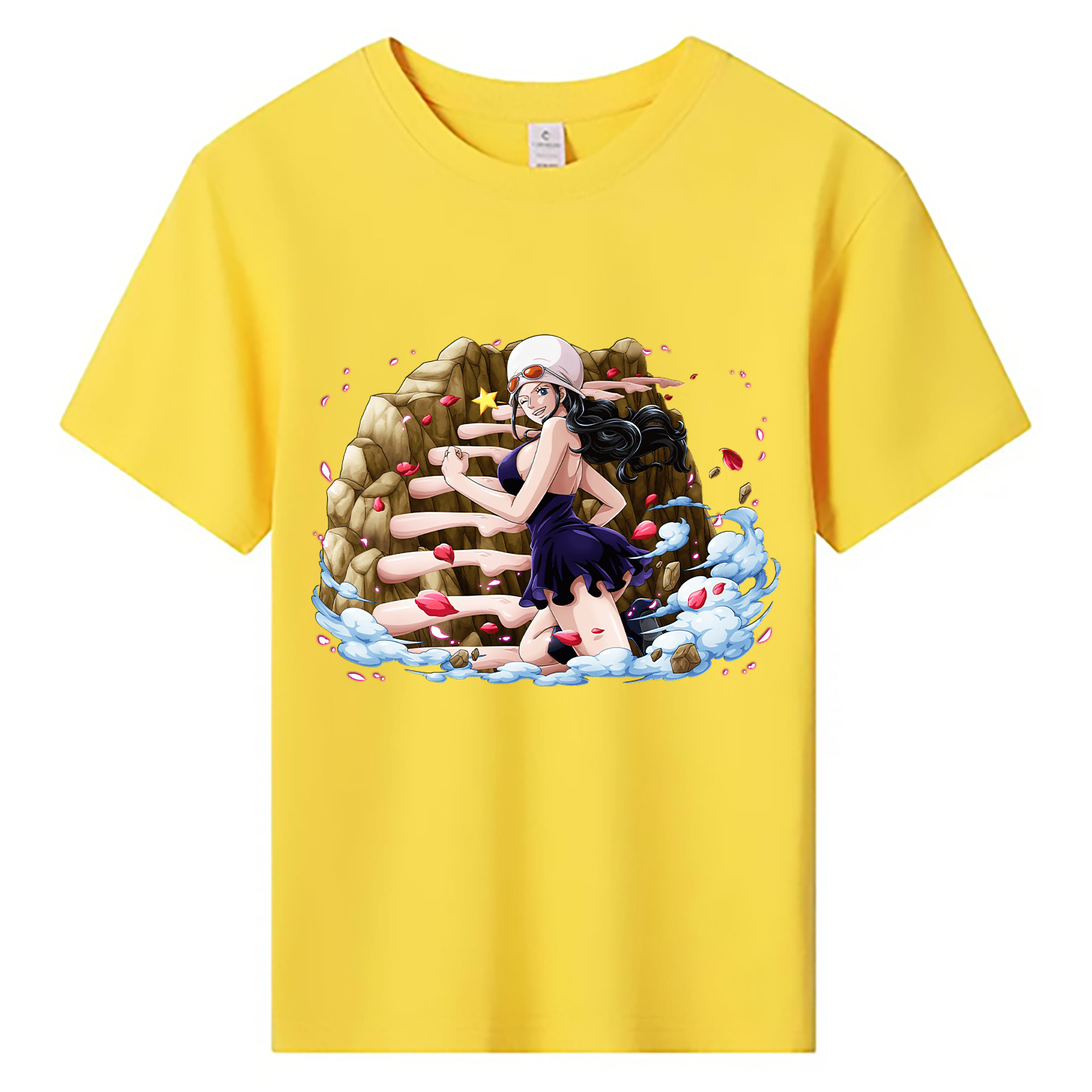 ワンピース ニコ・ロビン ONE PIECE Nico Robin 綿100％キッズTシャツ（フロントプリント）