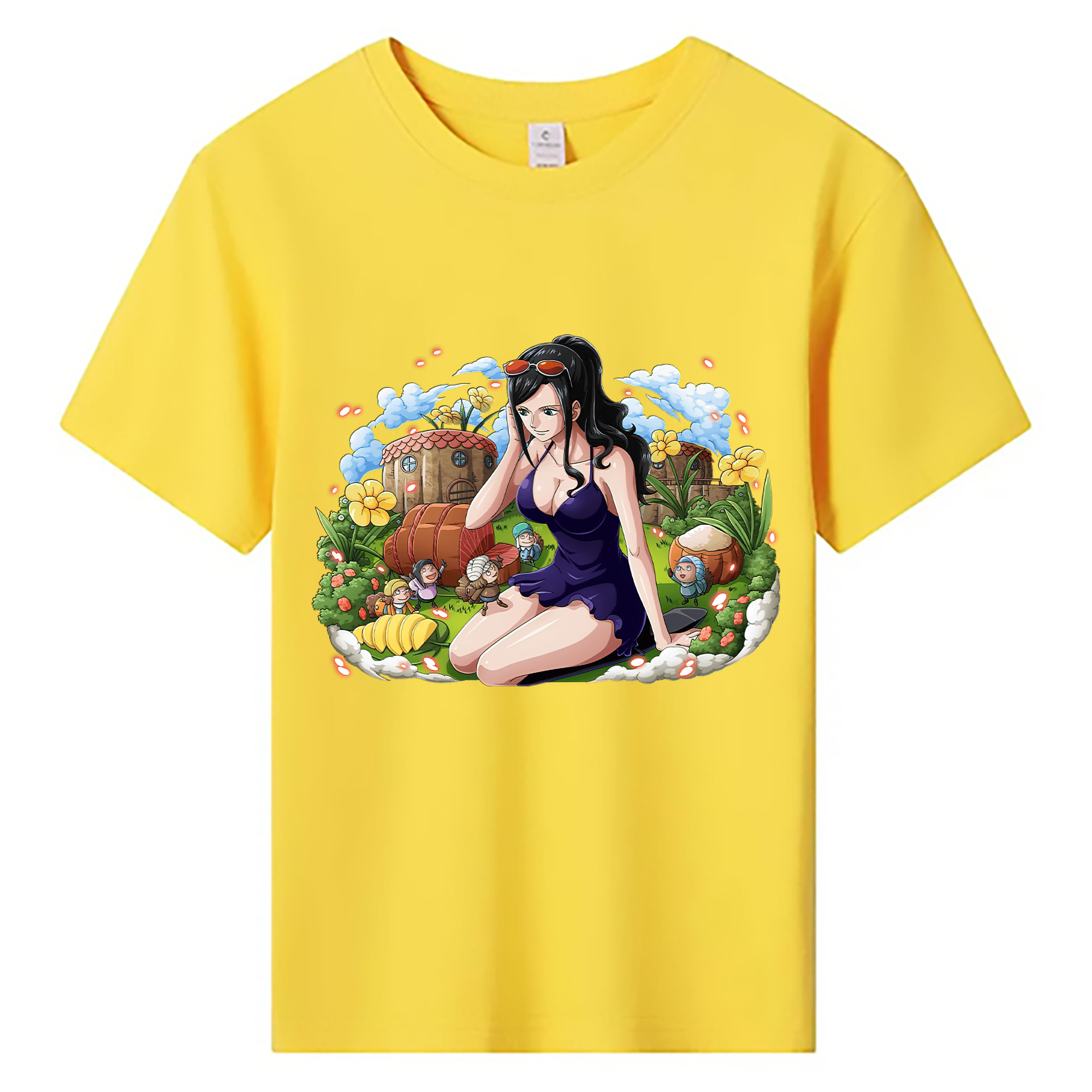 ワンピース ニコ・ロビン ONE PIECE Nico Robin 綿100％キッズTシャツ（フロントプリント）