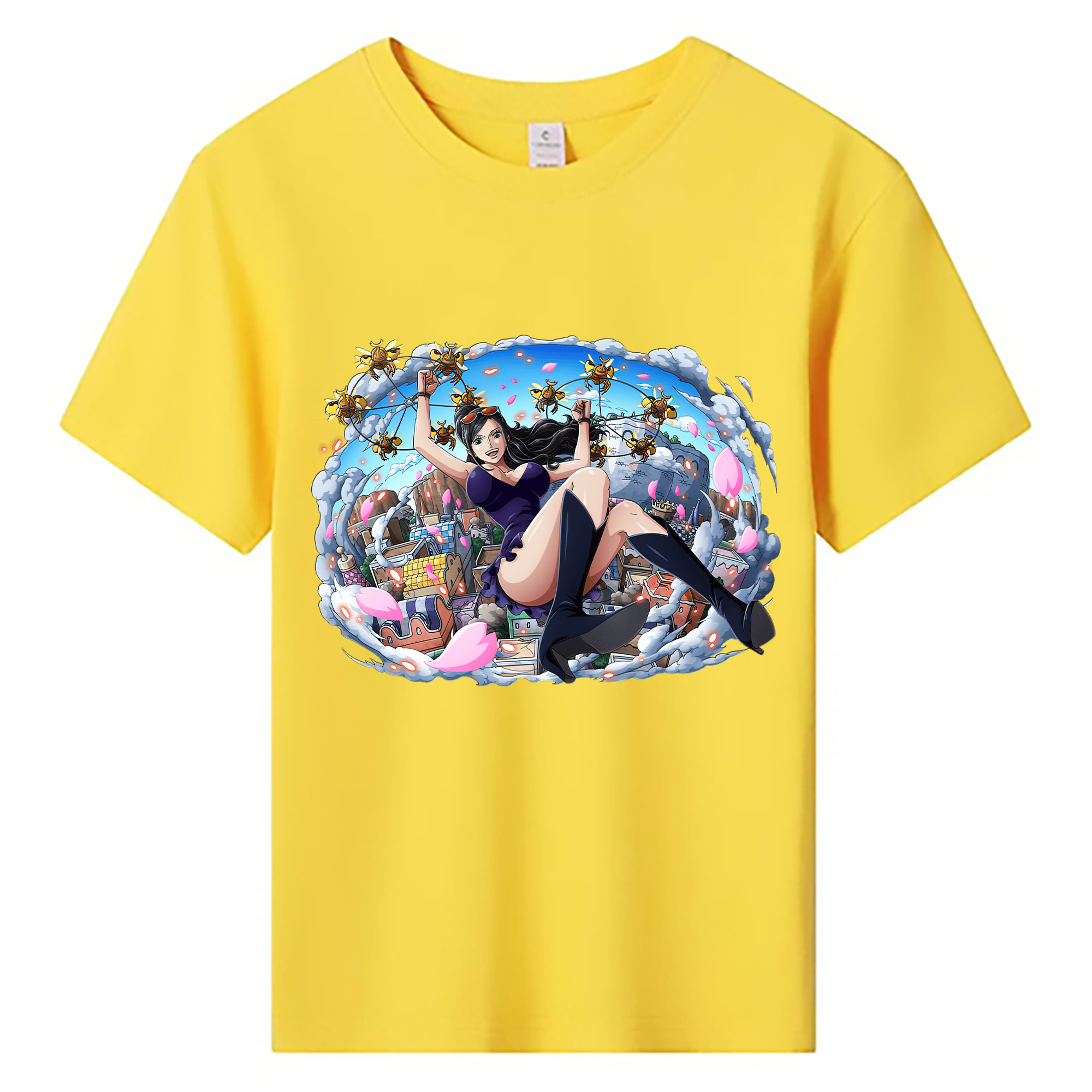 ワンピース ニコ・ロビン ONE PIECE Nico Robin 綿100％キッズTシャツ（フロントプリント）