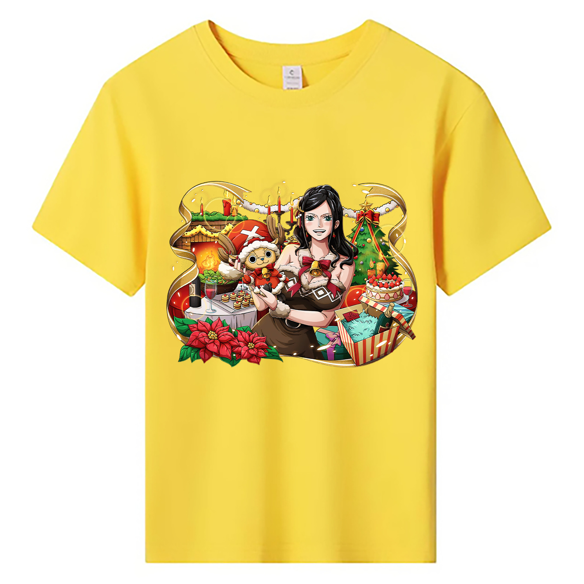 ワンピース ニコ・ロビン ONE PIECE Nico Robin 綿100％キッズTシャツ（フロントプリント）