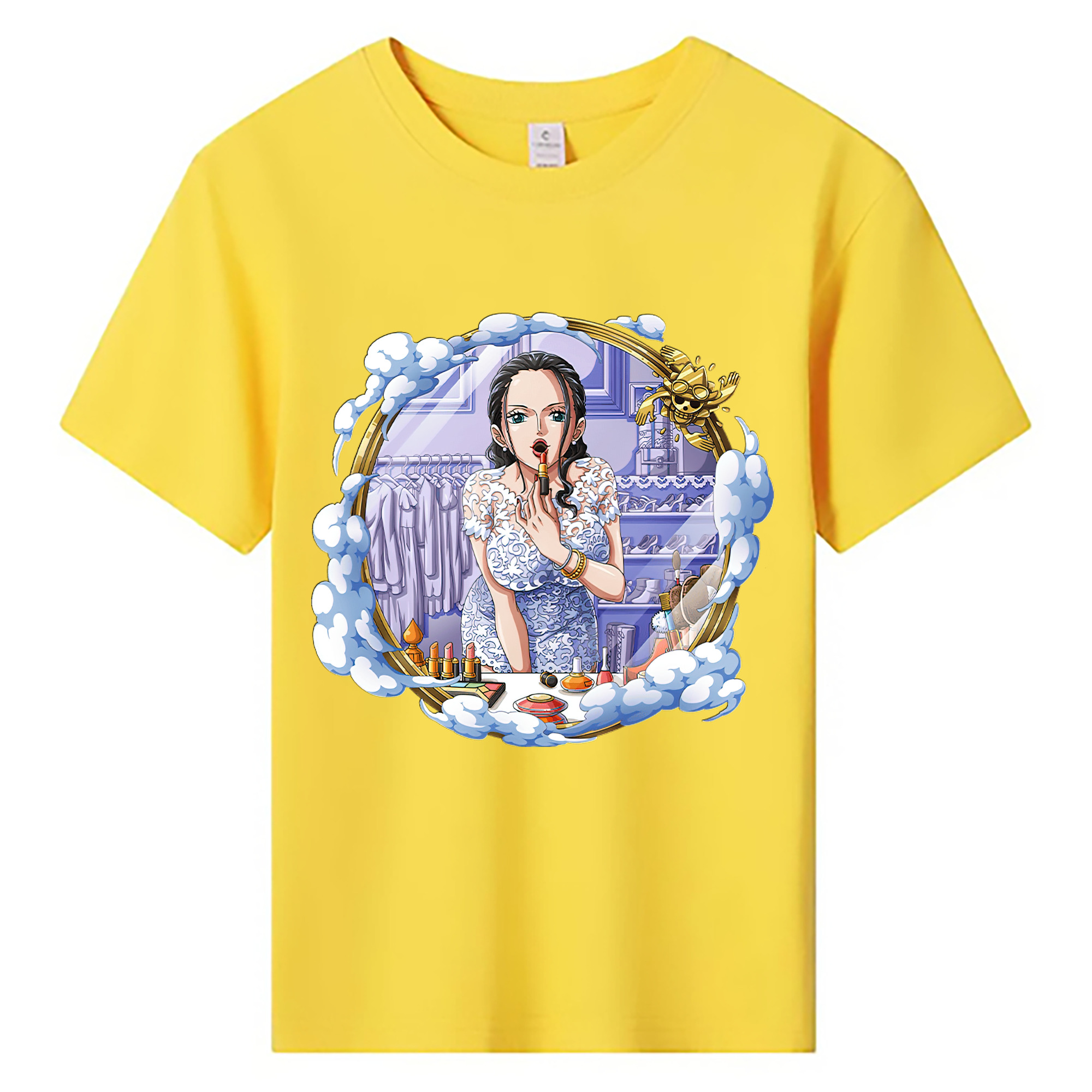 ワンピース ニコ・ロビン ONE PIECE Nico Robin 綿100％キッズTシャツ（フロントプリント）