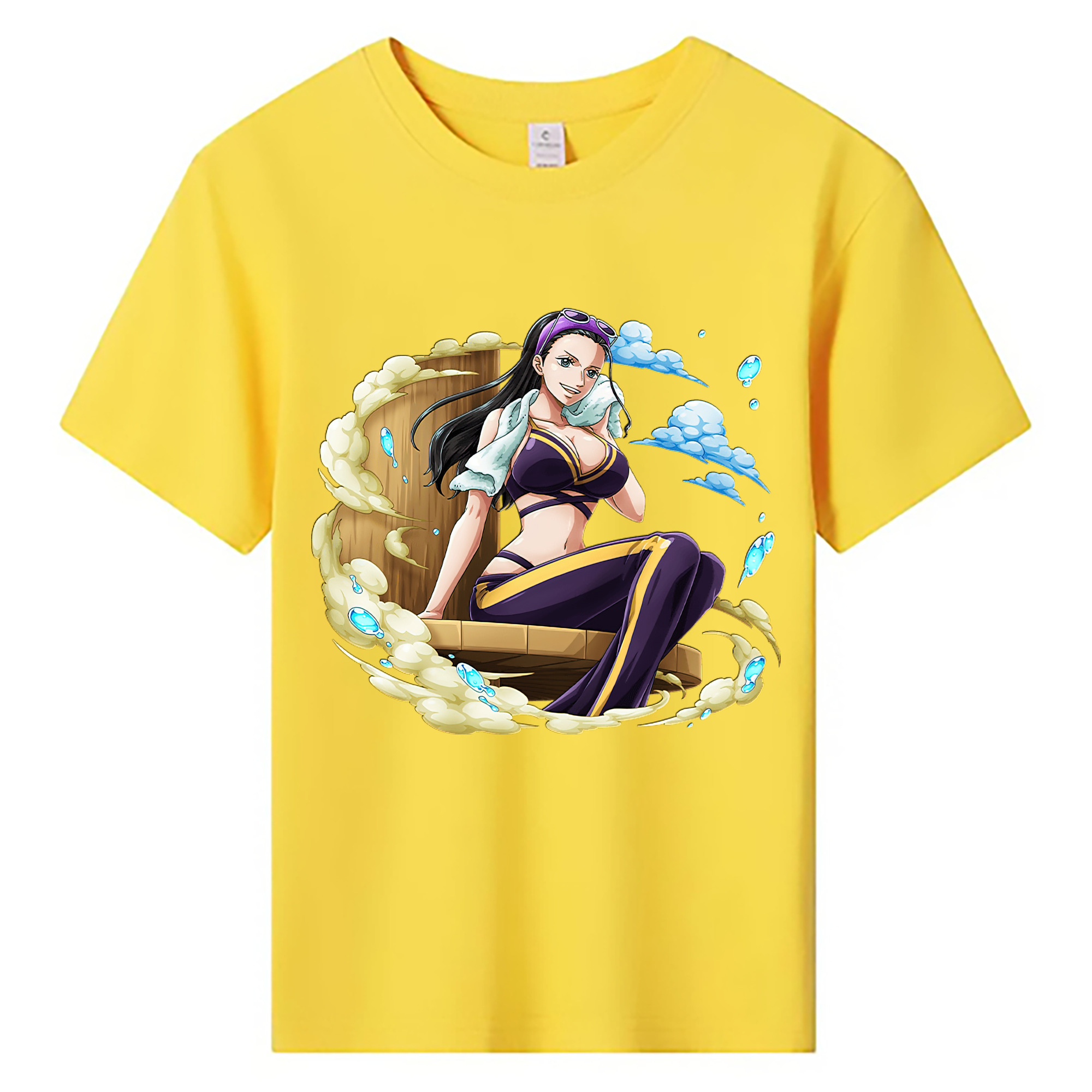 ワンピース ニコ・ロビン ONE PIECE Nico Robin 綿100％キッズTシャツ（フロントプリント）