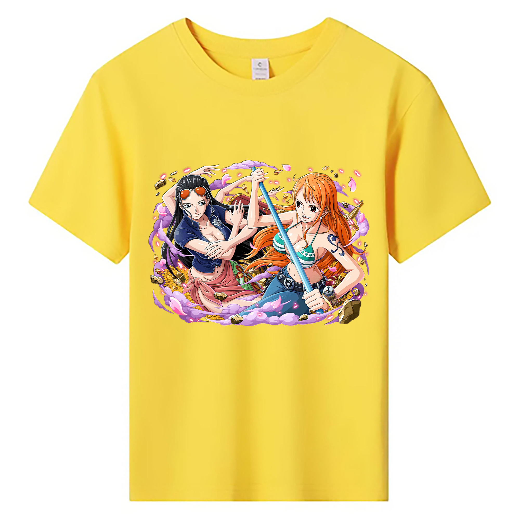 ワンピース ニコ・ロビン ONE PIECE Nico Robin 綿100％キッズTシャツ（フロントプリント）