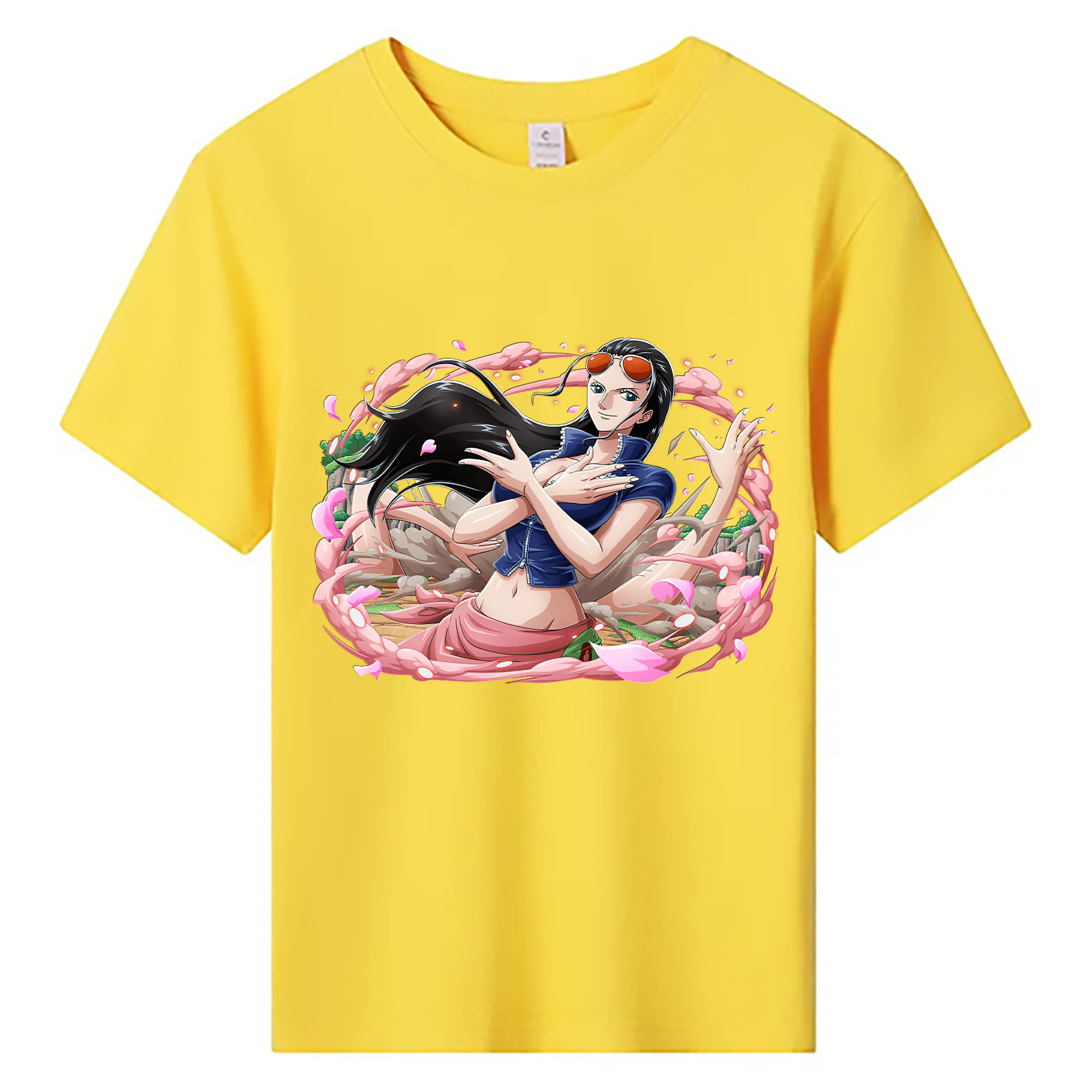 ワンピース ニコ・ロビン ONE PIECE Nico Robin 綿100％キッズTシャツ（フロントプリント）