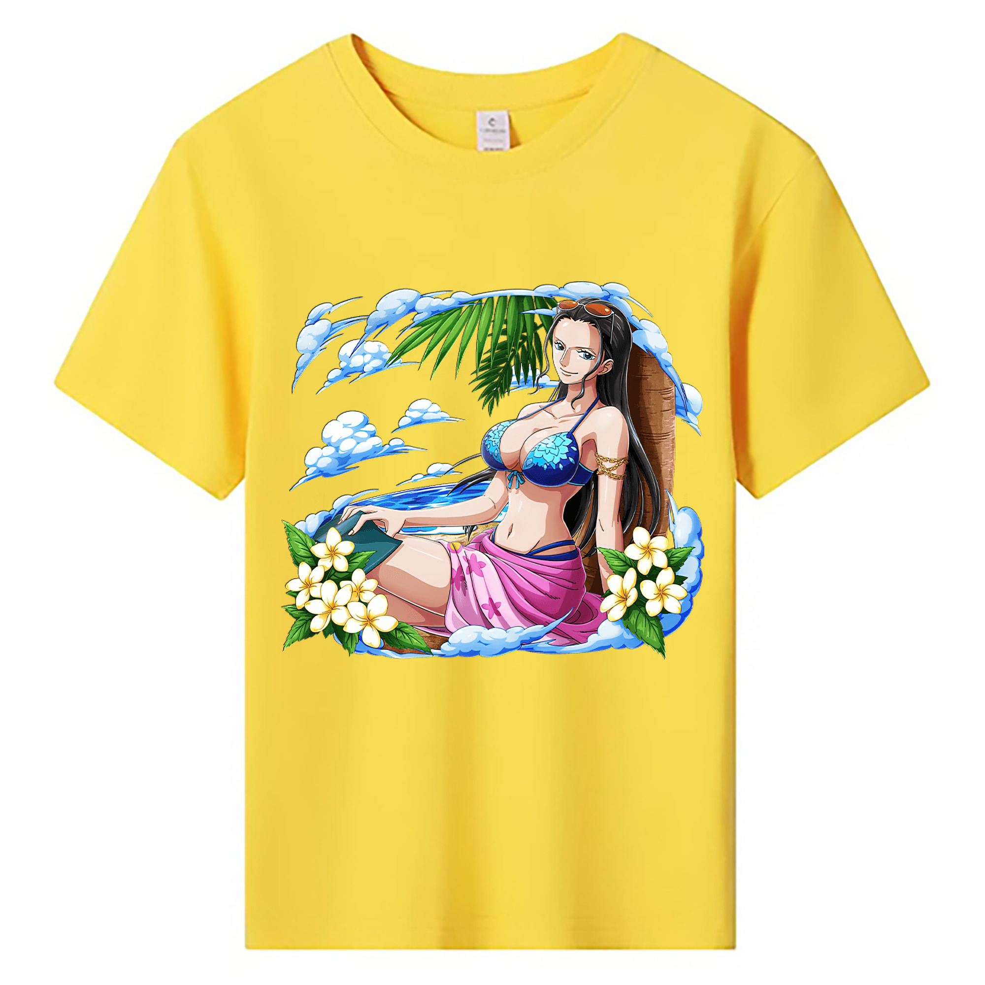 ワンピース ニコ・ロビン ONE PIECE Nico Robin 綿100％キッズTシャツ（フロントプリント）