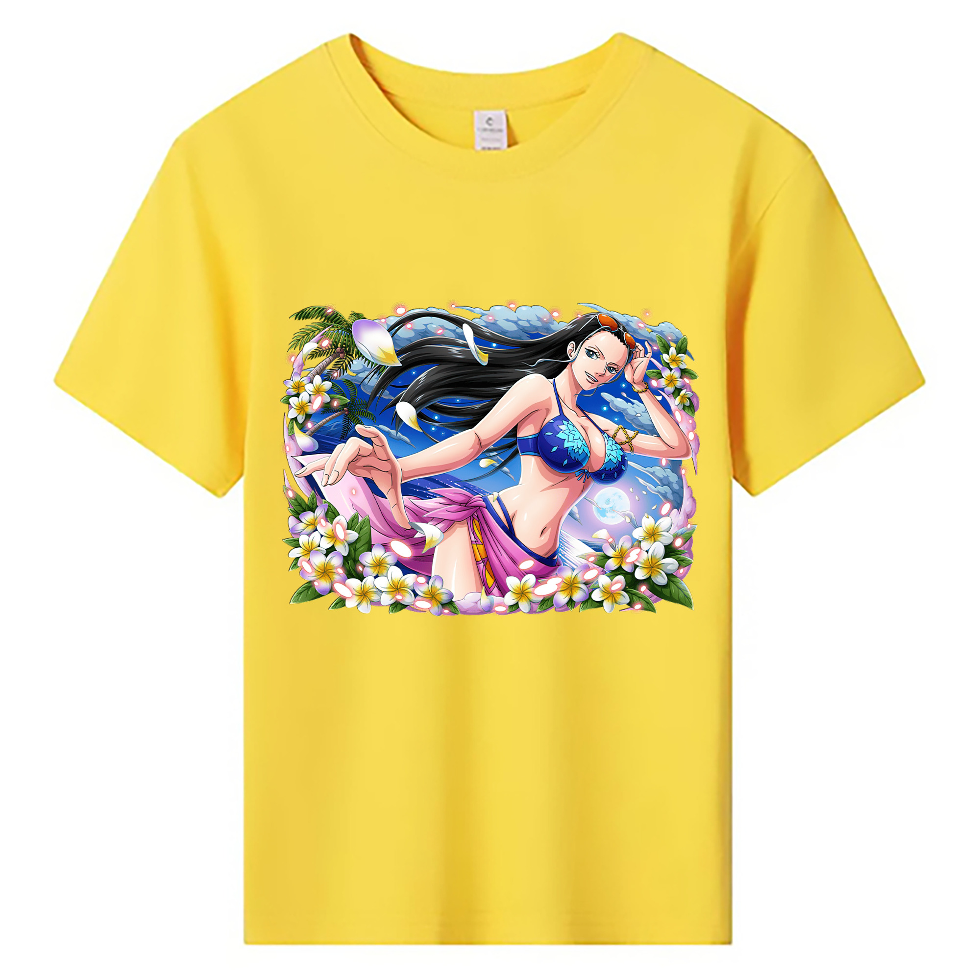 ワンピース ニコ・ロビン ONE PIECE Nico Robin 綿100％キッズTシャツ（フロントプリント）
