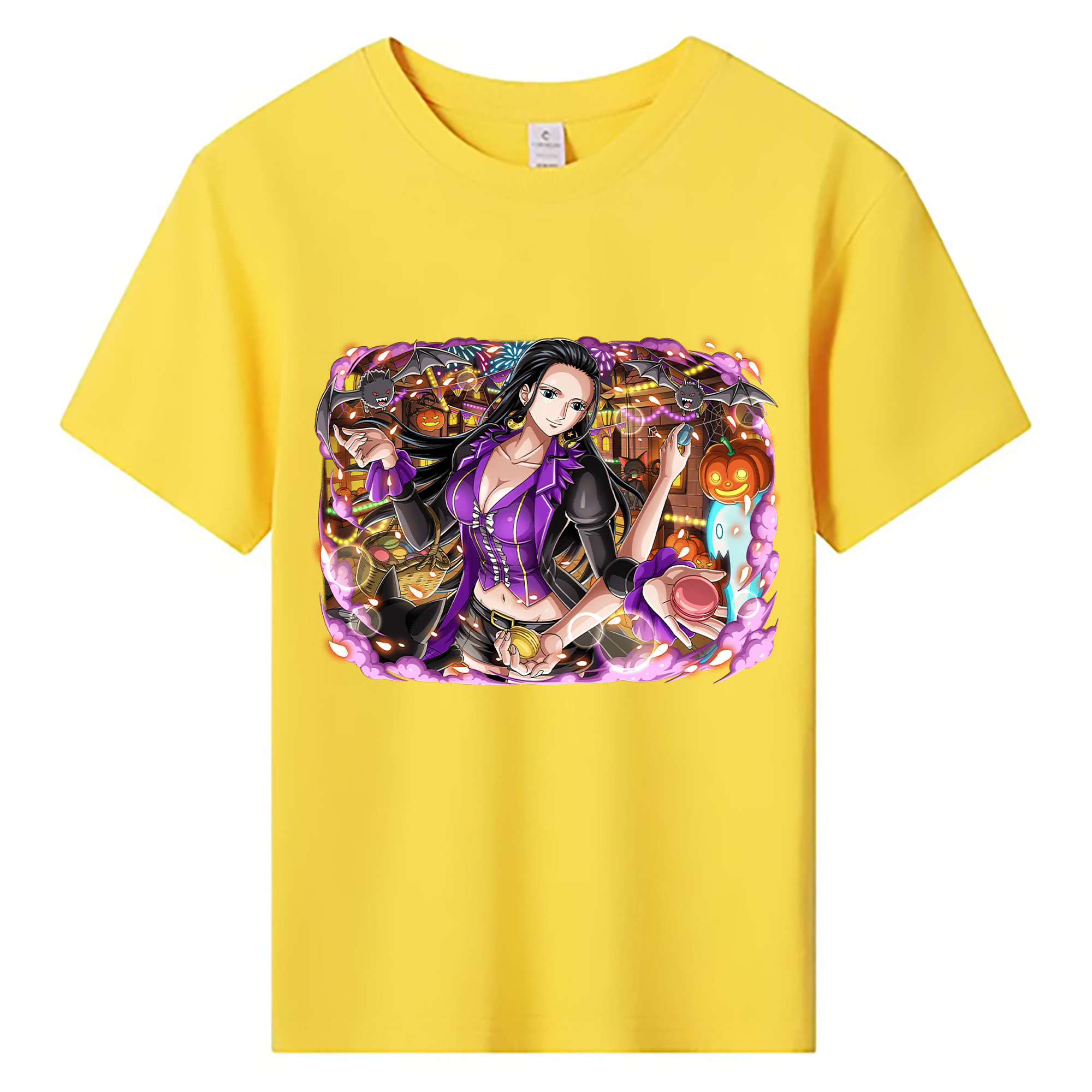 ワンピース ニコ・ロビン ONE PIECE Nico Robin 綿100％キッズTシャツ（フロントプリント）