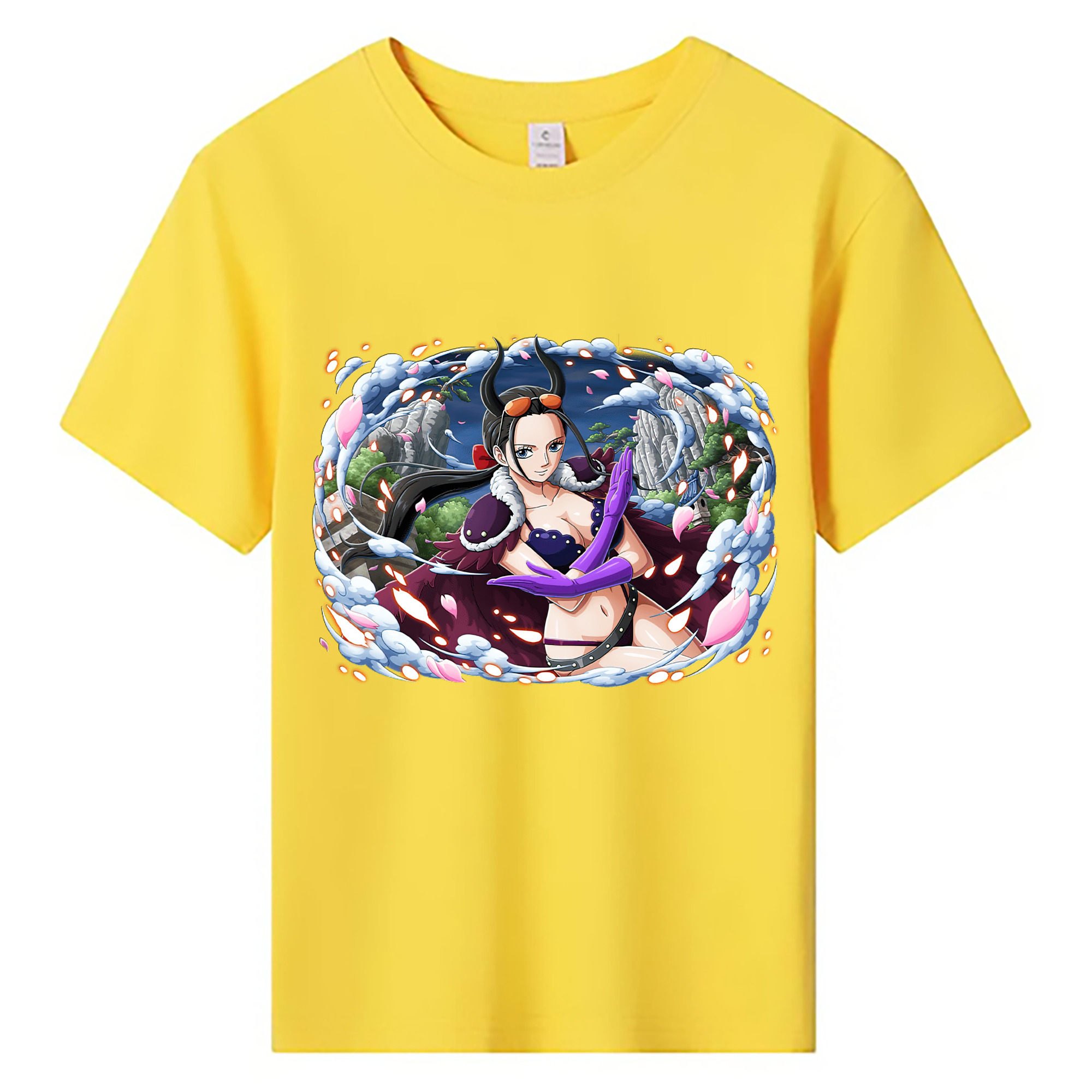ワンピース ニコ・ロビン ONE PIECE Nico Robin 綿100％キッズTシャツ（フロントプリント）