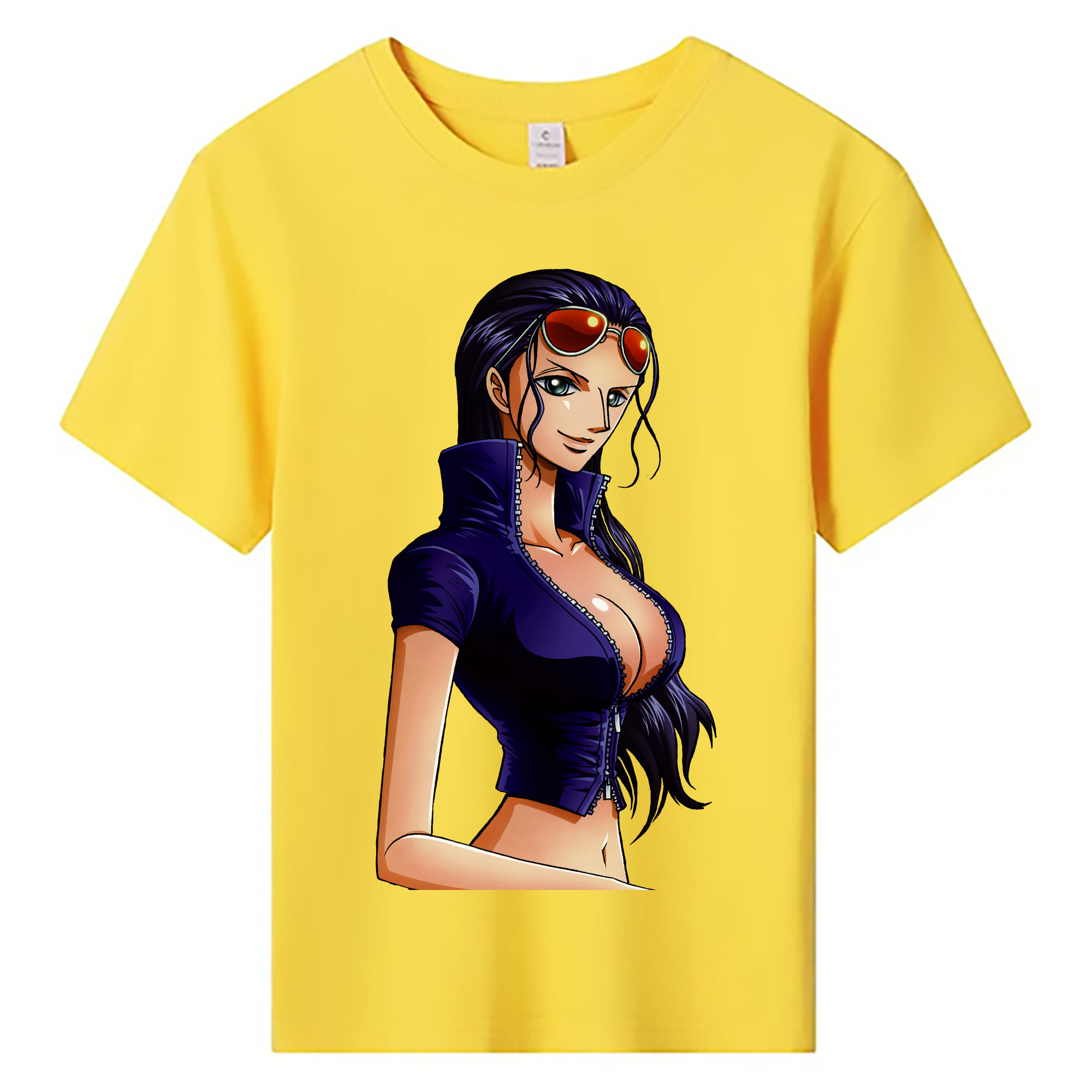 ワンピース ニコ・ロビン ONE PIECE Nico Robin 綿100％キッズTシャツ（フロントプリント）