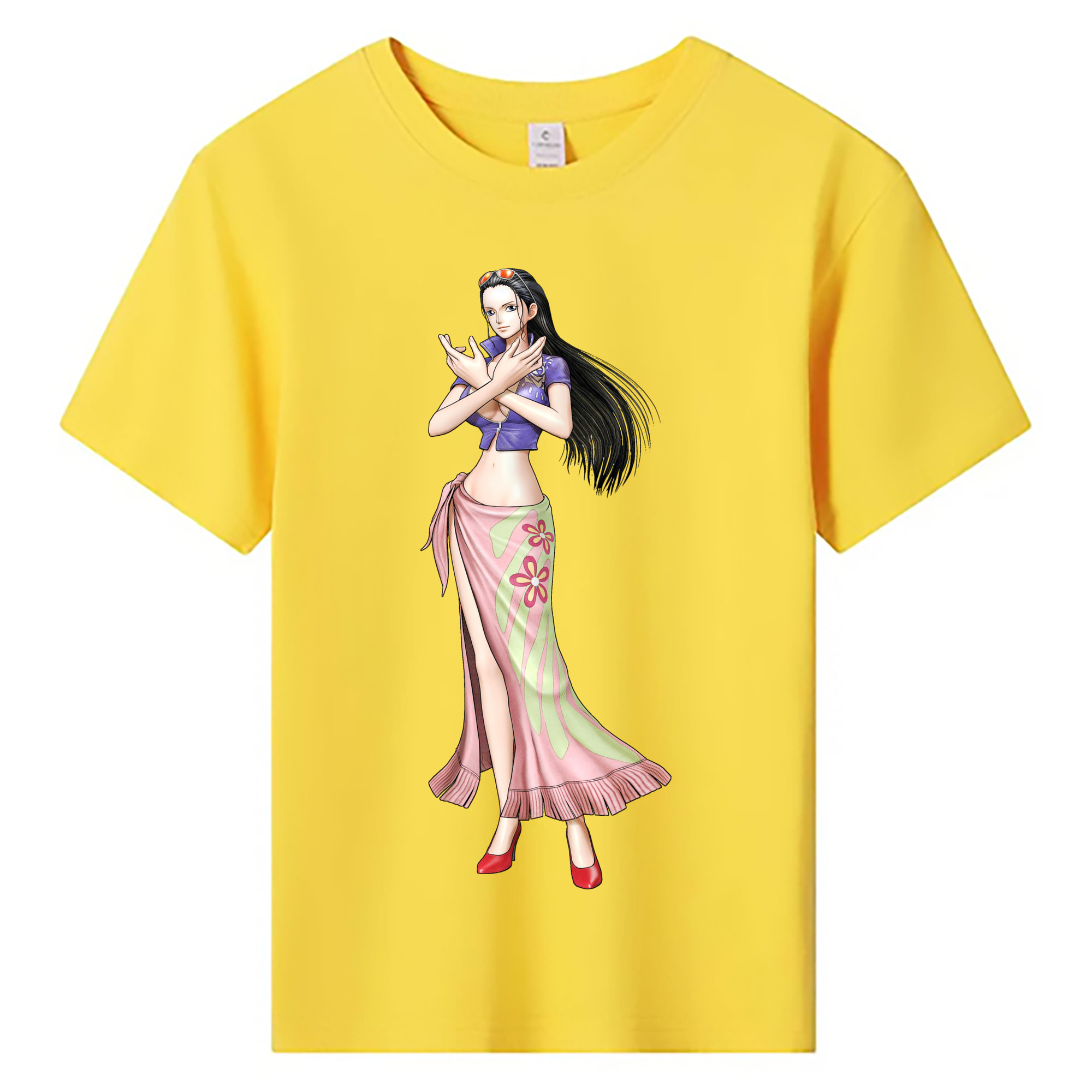 ワンピース ニコ・ロビン ONE PIECE Nico Robin 綿100％キッズTシャツ（フロントプリント）