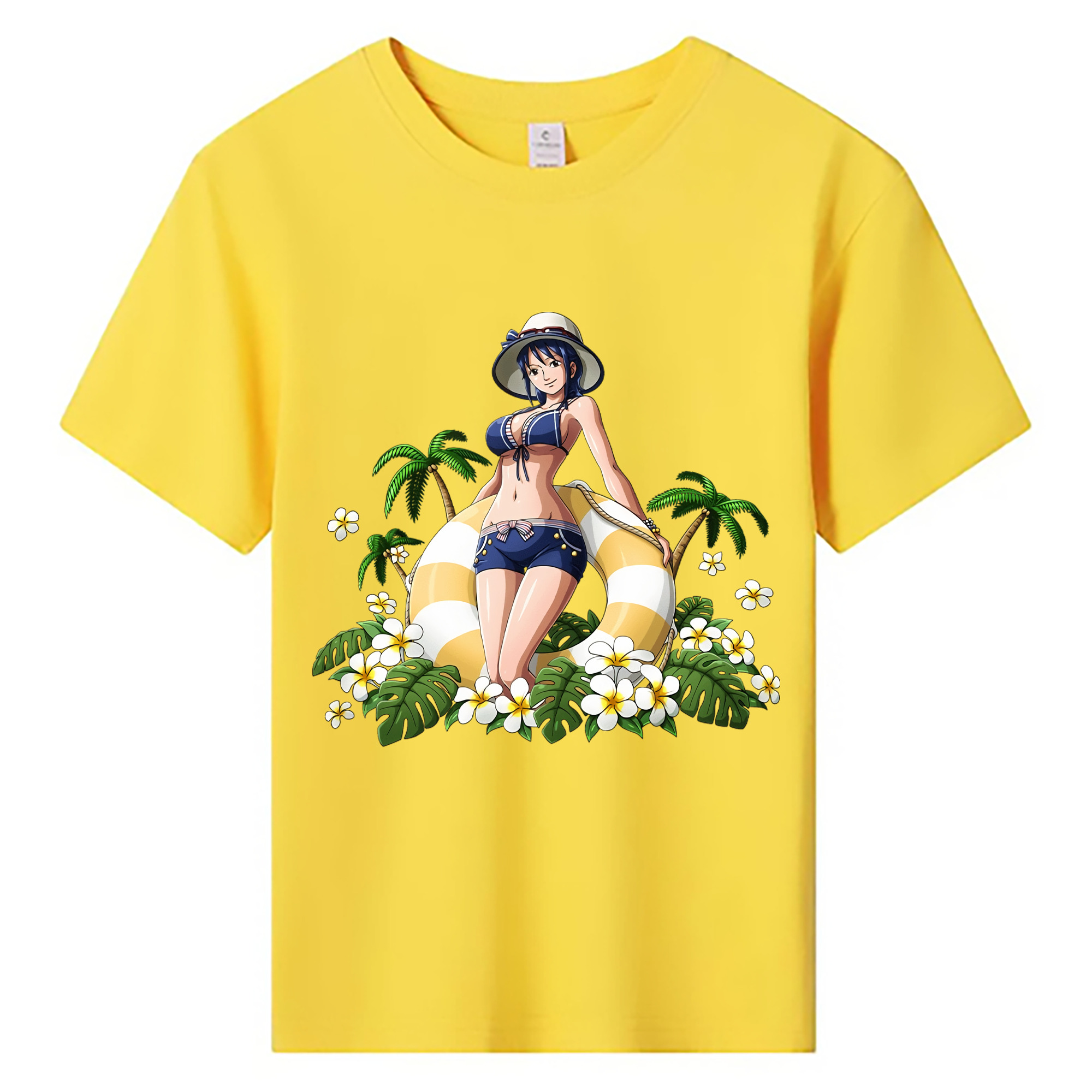 ワンピース ニコ・ロビン ONE PIECE Nico Robin 綿100％キッズTシャツ（フロントプリント）