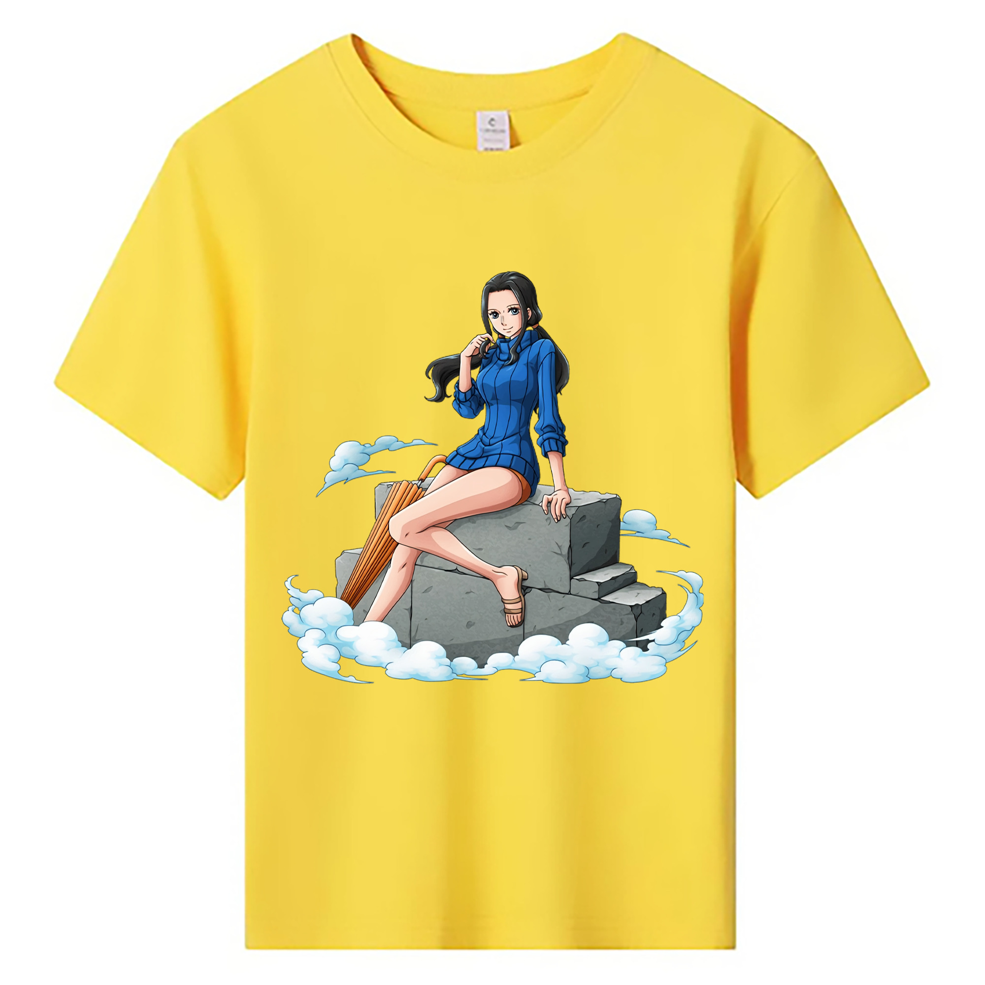 ワンピース ニコ・ロビン ONE PIECE Nico Robin 綿100％キッズTシャツ（フロントプリント）