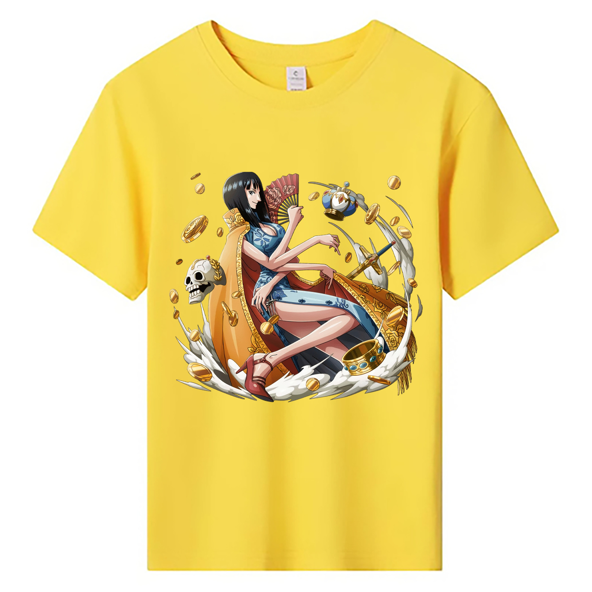 ワンピース ニコ・ロビン ONE PIECE Nico Robin 綿100％キッズTシャツ（フロントプリント）