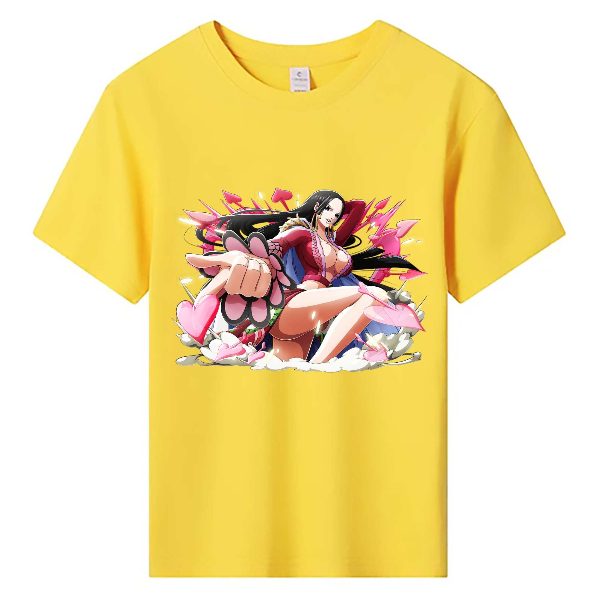 ワンピース ボア・ハンコック ONE PIECE Boa·Hancock 綿100％キッズTシャツ（フロントプリント）