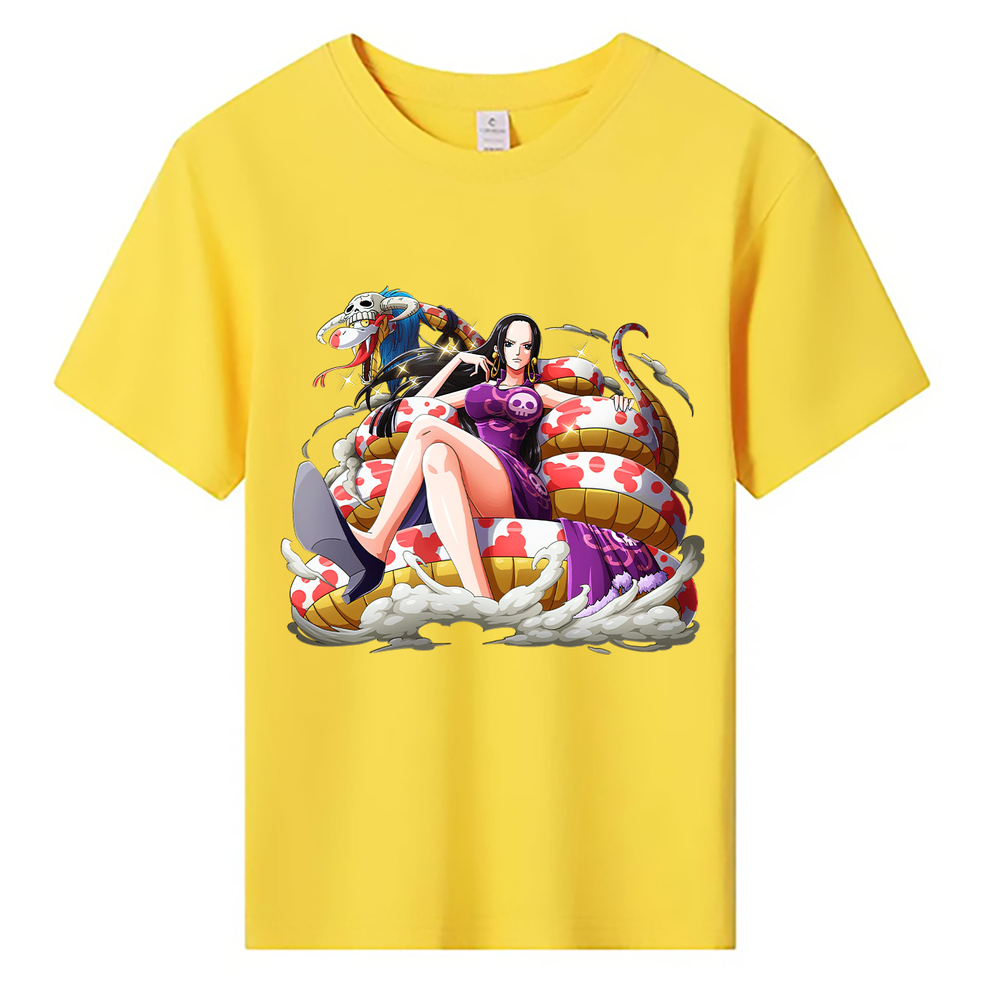 ワンピース ボア・ハンコック ONE PIECE Boa·Hancock 綿100％キッズTシャツ（フロントプリント）