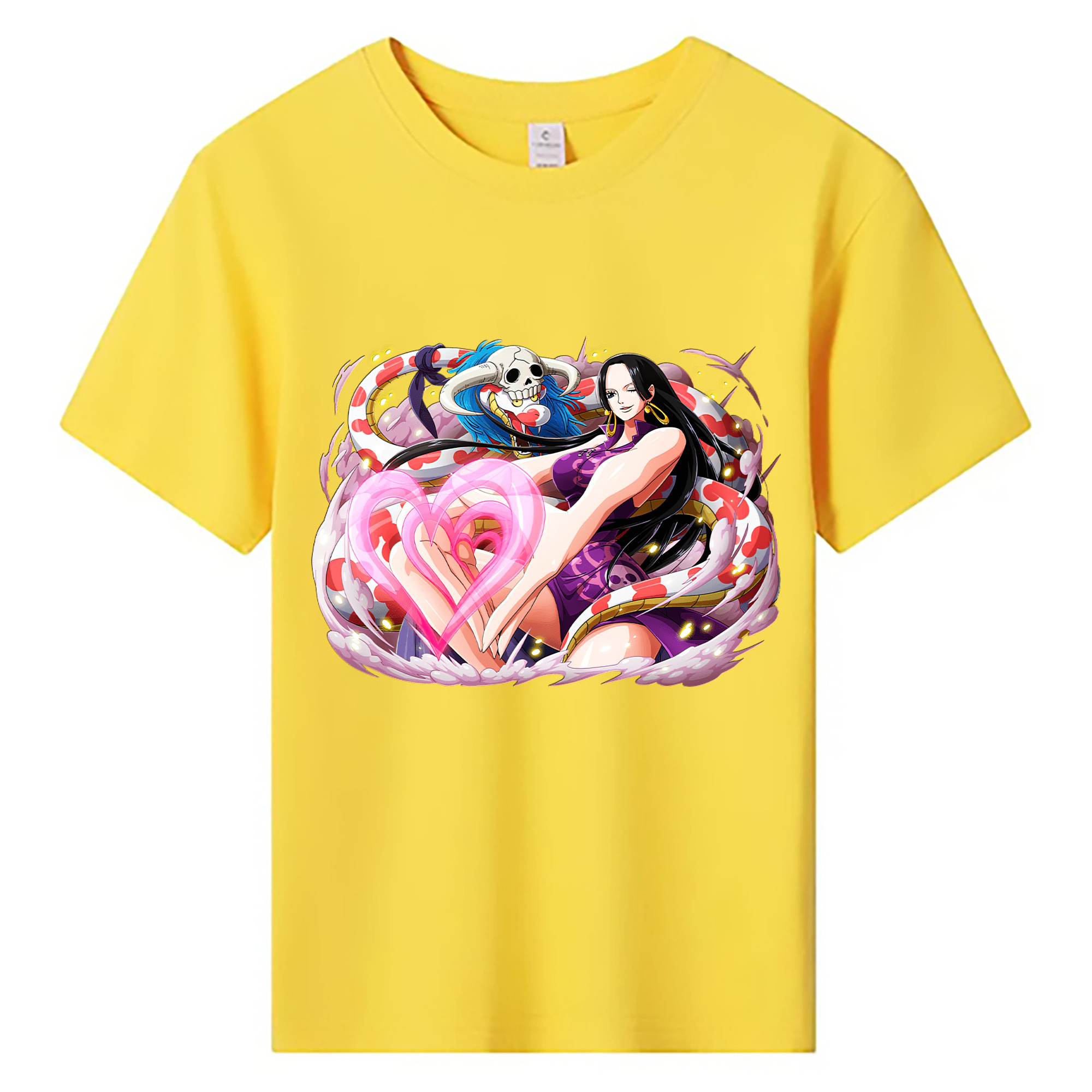 ワンピース ボア・ハンコック ONE PIECE Boa·Hancock 綿100％キッズTシャツ（フロントプリント）