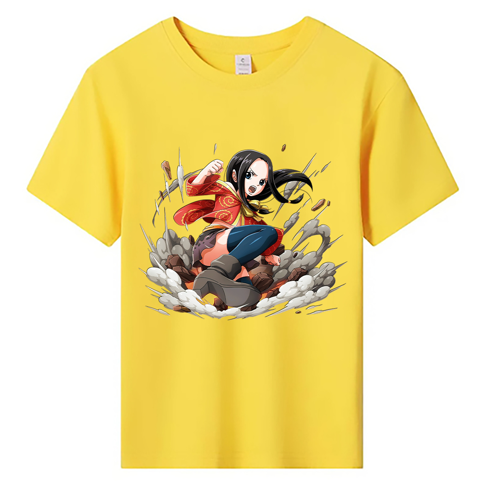 ワンピース ボア・ハンコック ONE PIECE Boa·Hancock 綿100％キッズTシャツ（フロントプリント）