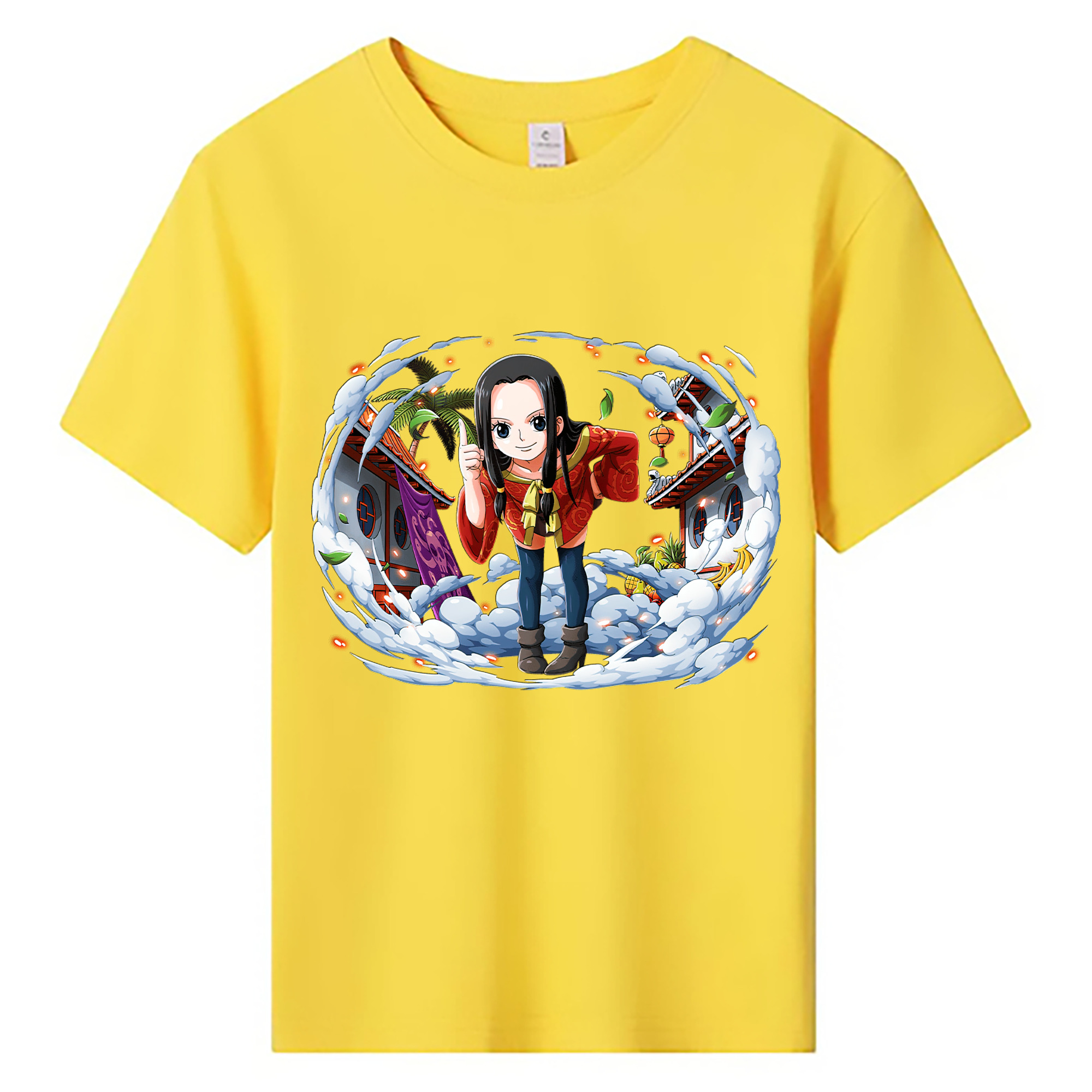 ワンピース ボア・ハンコック ONE PIECE Boa·Hancock 綿100％キッズTシャツ（フロントプリント）