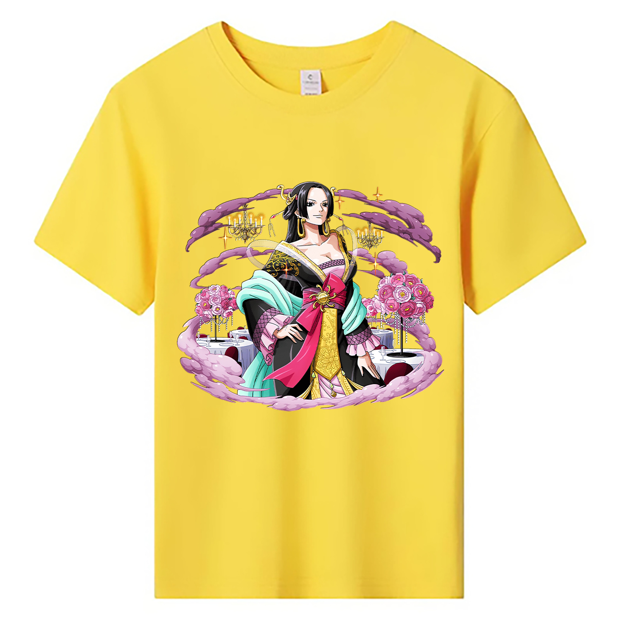 ワンピース ボア・ハンコック ONE PIECE Boa·Hancock 綿100％キッズTシャツ（フロントプリント）