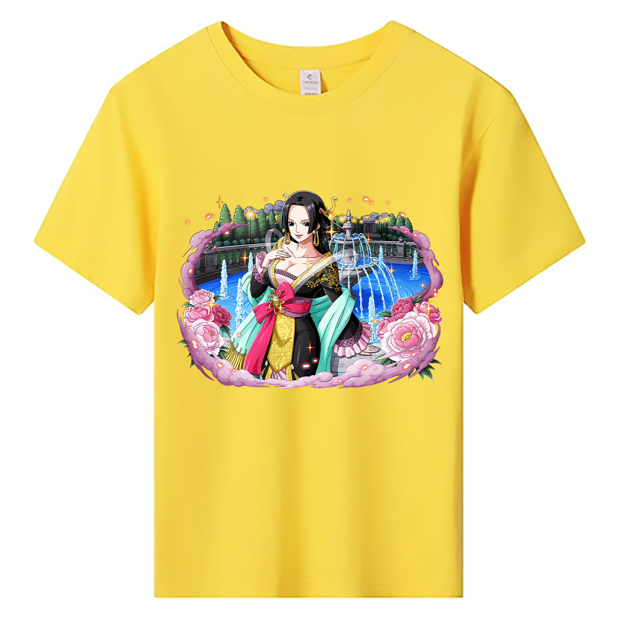 （画像用） ワンピース ボア・ハンコック ONE PIECE Boa·Hancock 綿100％キッズTシャツ（フロントプリント）