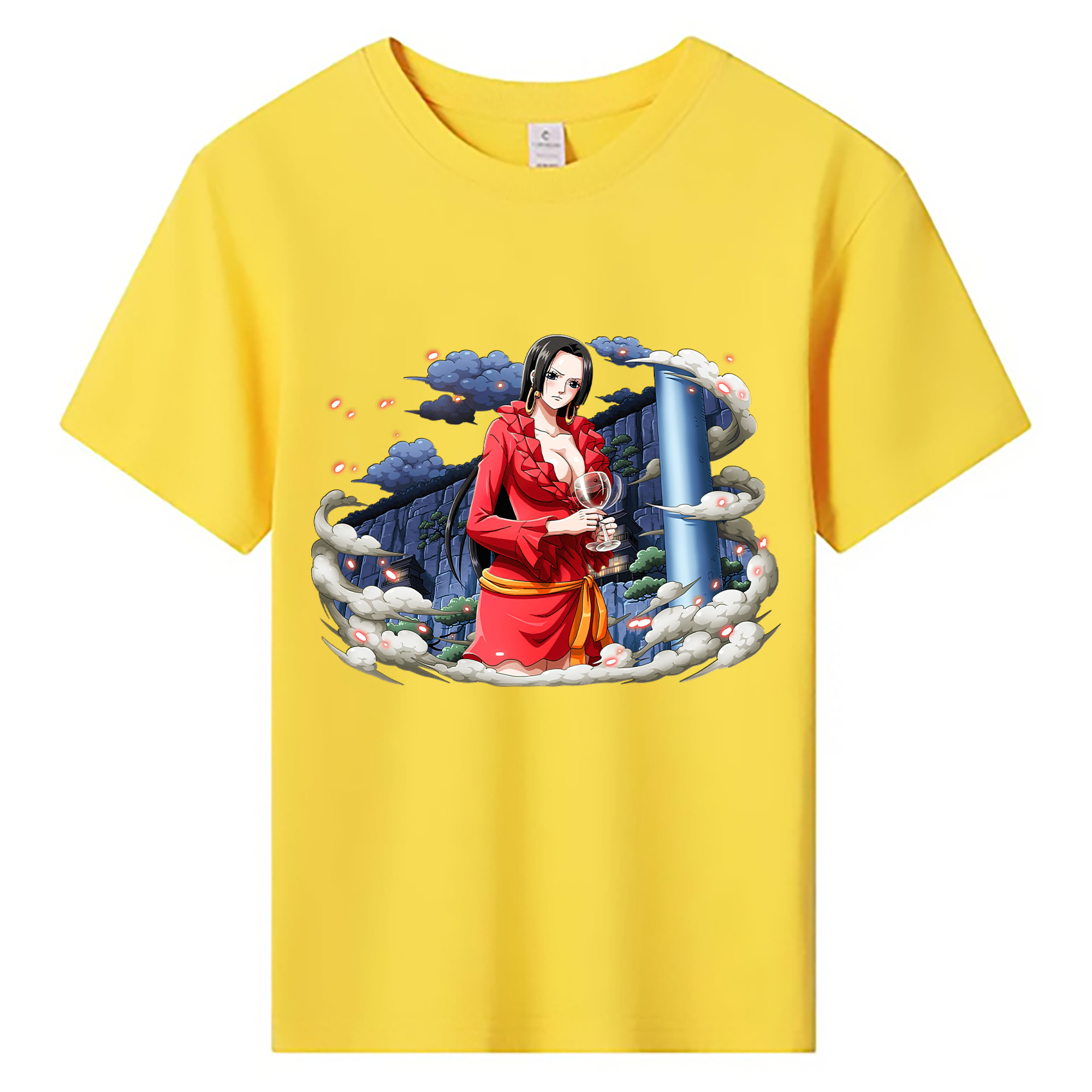 ワンピース ボア・ハンコック ONE PIECE Boa·Hancock 綿100％キッズTシャツ（フロントプリント）