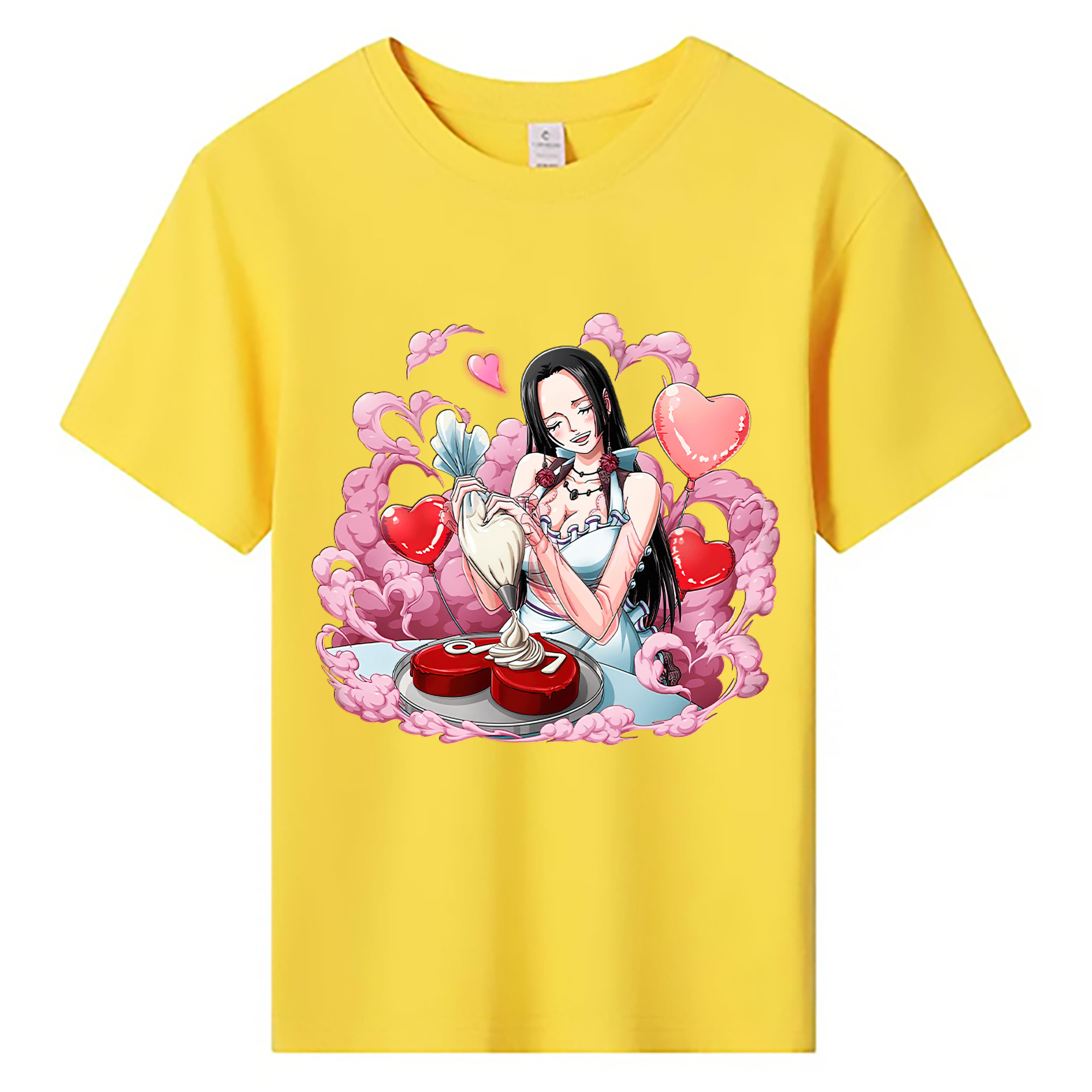 ワンピース ボア・ハンコック ONE PIECE Boa·Hancock 綿100％キッズTシャツ（フロントプリント）