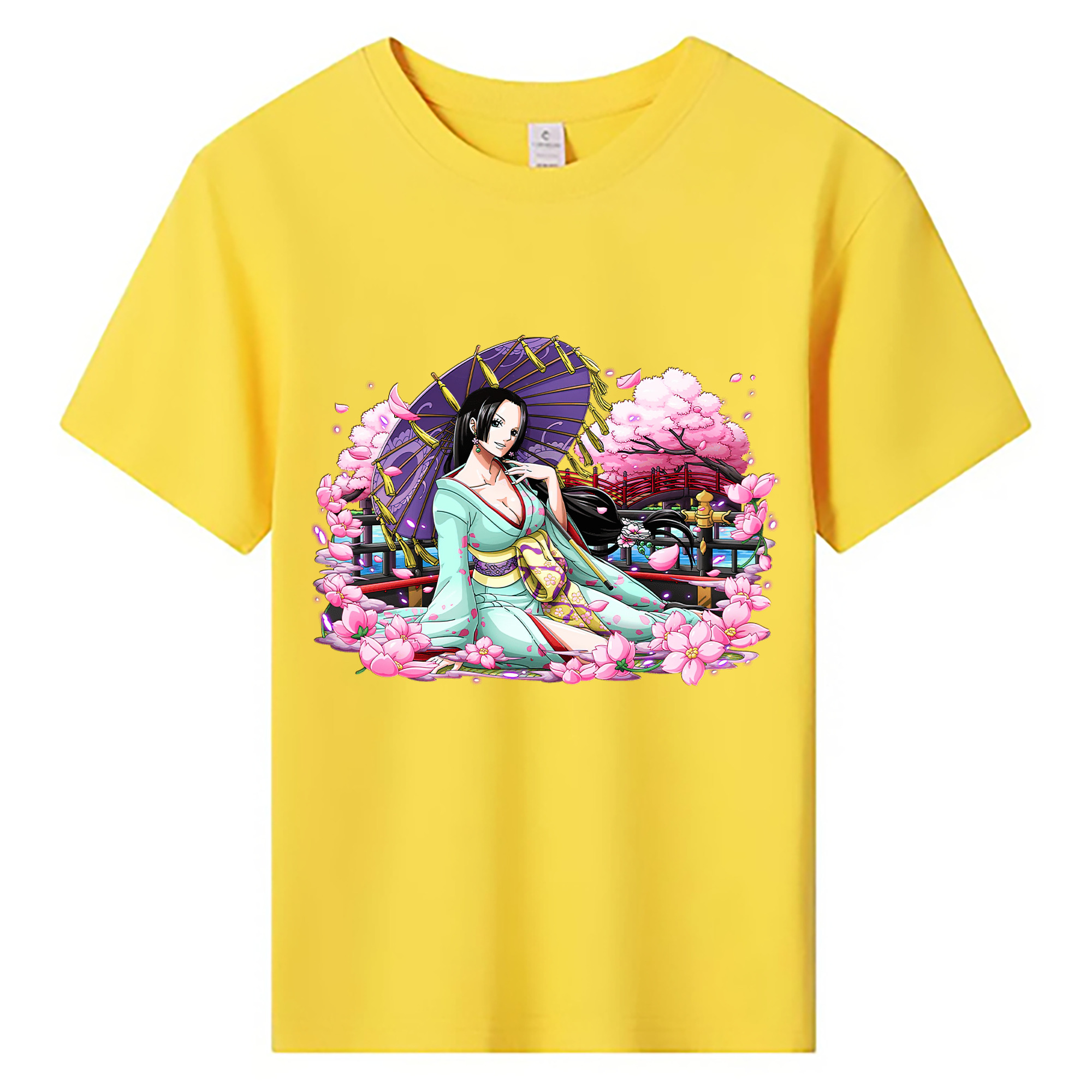 ワンピース ボア・ハンコック ONE PIECE Boa·Hancock 綿100％キッズTシャツ（フロントプリント）