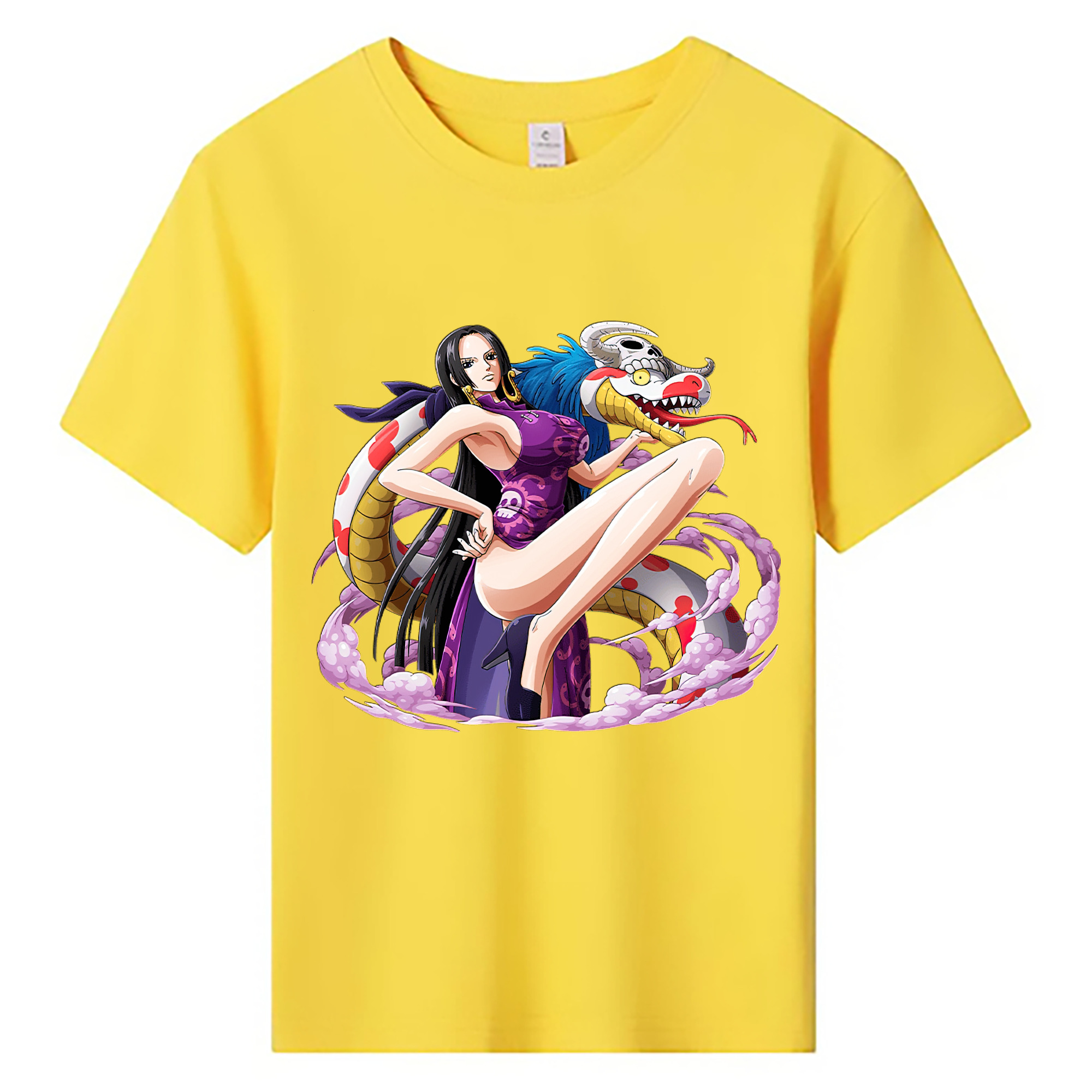 ワンピース ボア・ハンコック ONE PIECE Boa·Hancock 綿100％キッズTシャツ（フロントプリント）