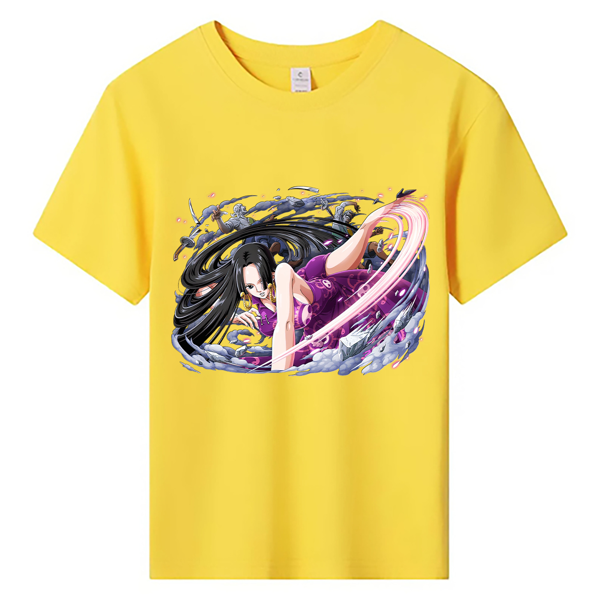 ワンピース ボア・ハンコック ONE PIECE Boa·Hancock 綿100％キッズTシャツ（フロントプリント）