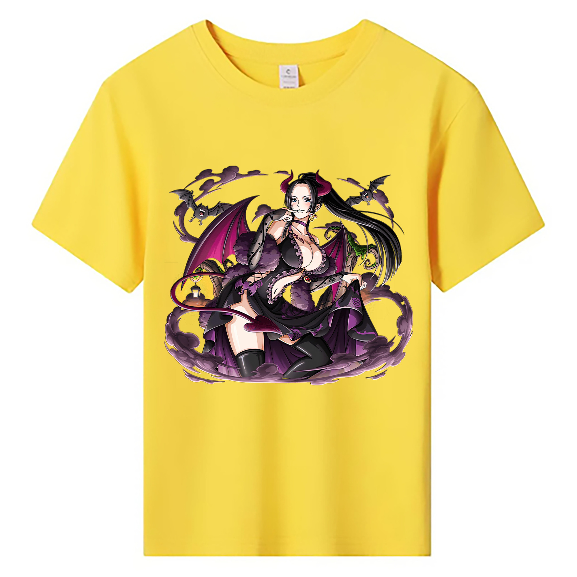 ワンピース ボア・ハンコック ONE PIECE Boa·Hancock 綿100％キッズTシャツ（フロントプリント）