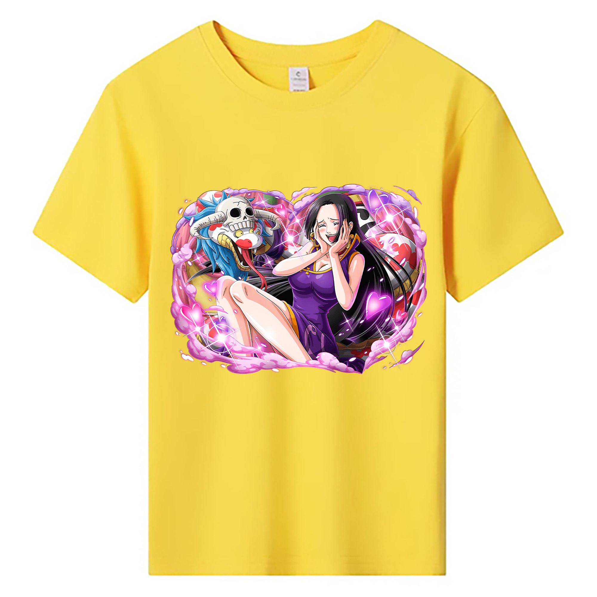 ワンピース ボア・ハンコック ONE PIECE Boa·Hancock 綿100％キッズTシャツ（フロントプリント）