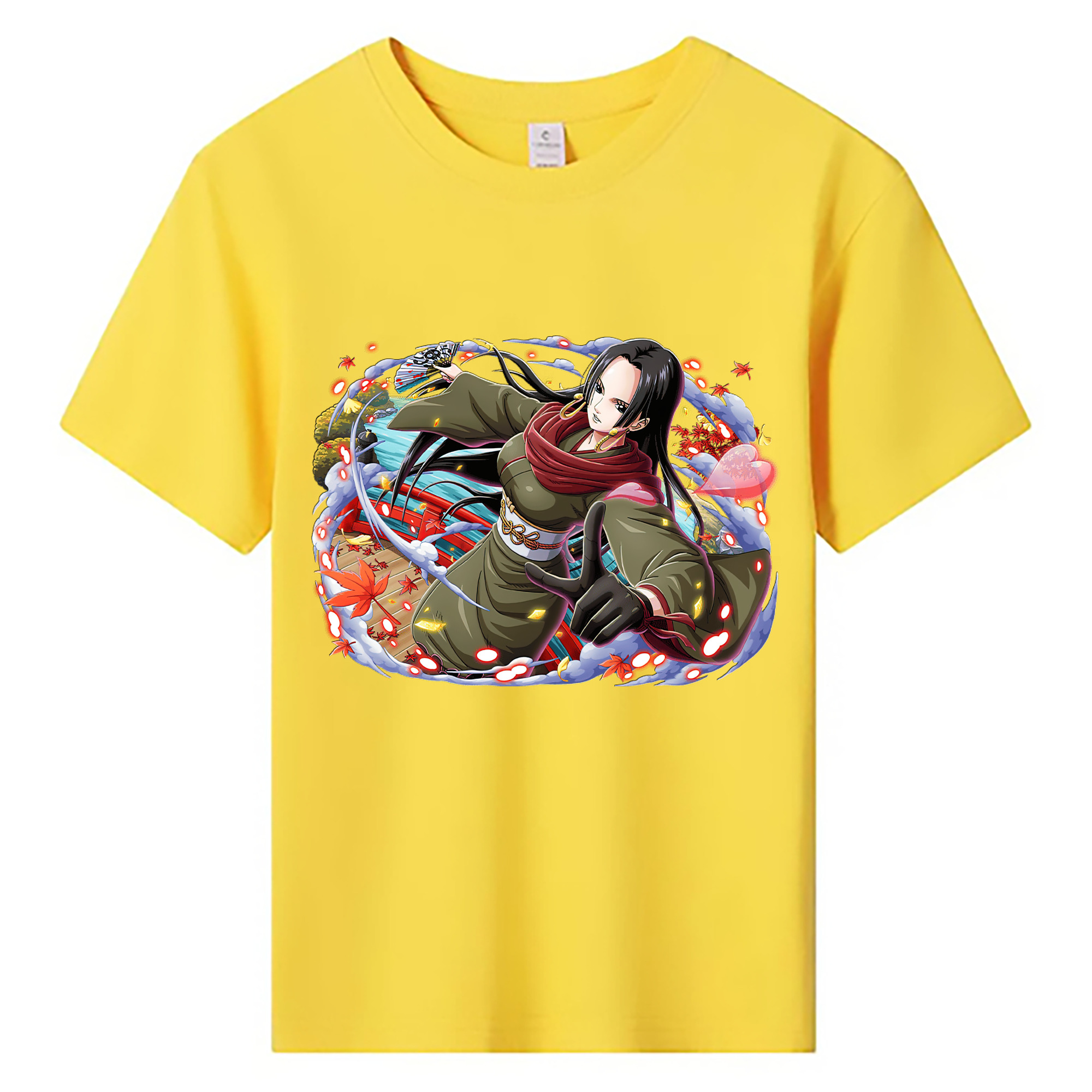 ワンピース ボア・ハンコック ONE PIECE Boa·Hancock 綿100％キッズTシャツ（フロントプリント）