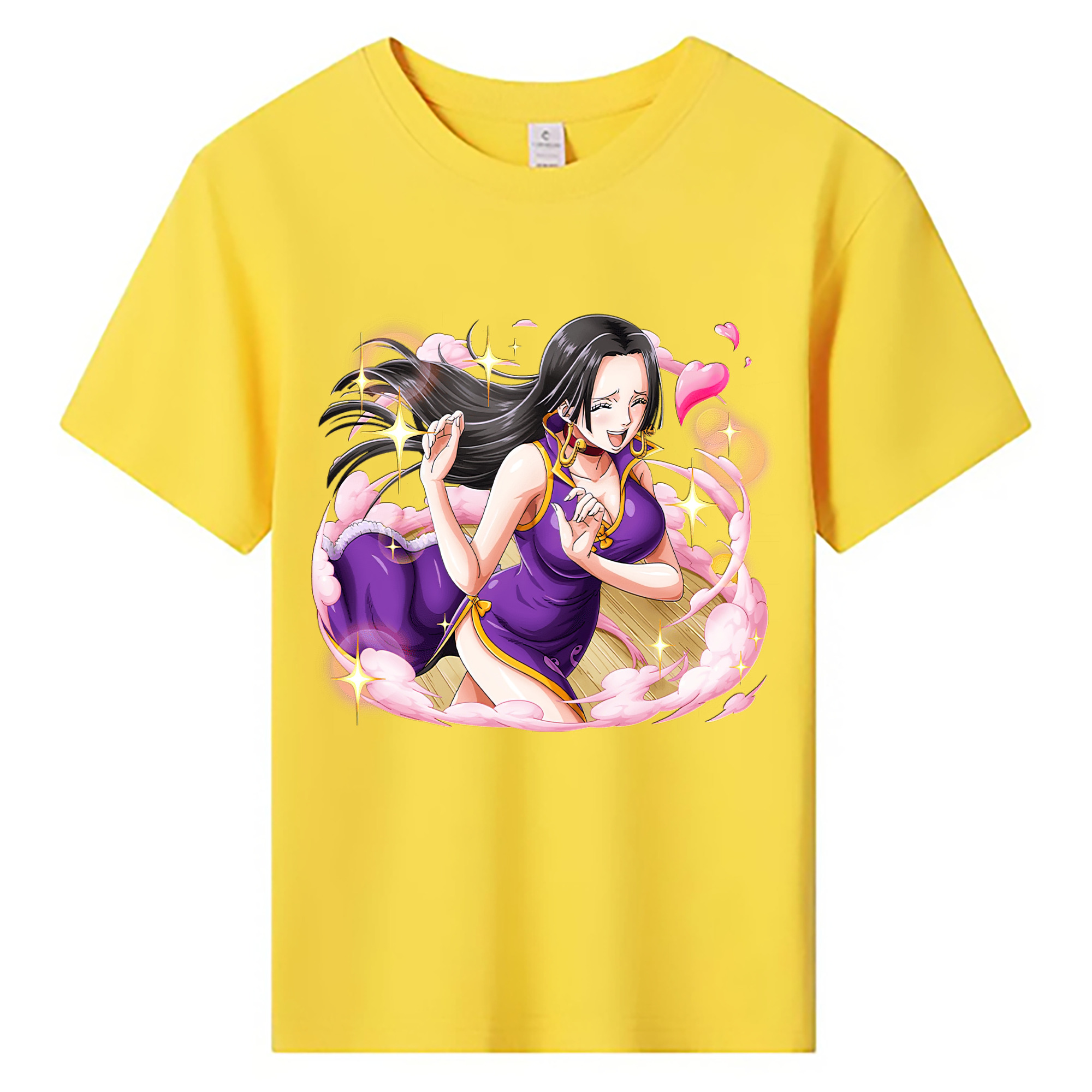 （画像用） ワンピース ボア・ハンコック ONE PIECE Boa·Hancock 綿100％キッズTシャツ（フロントプリント）