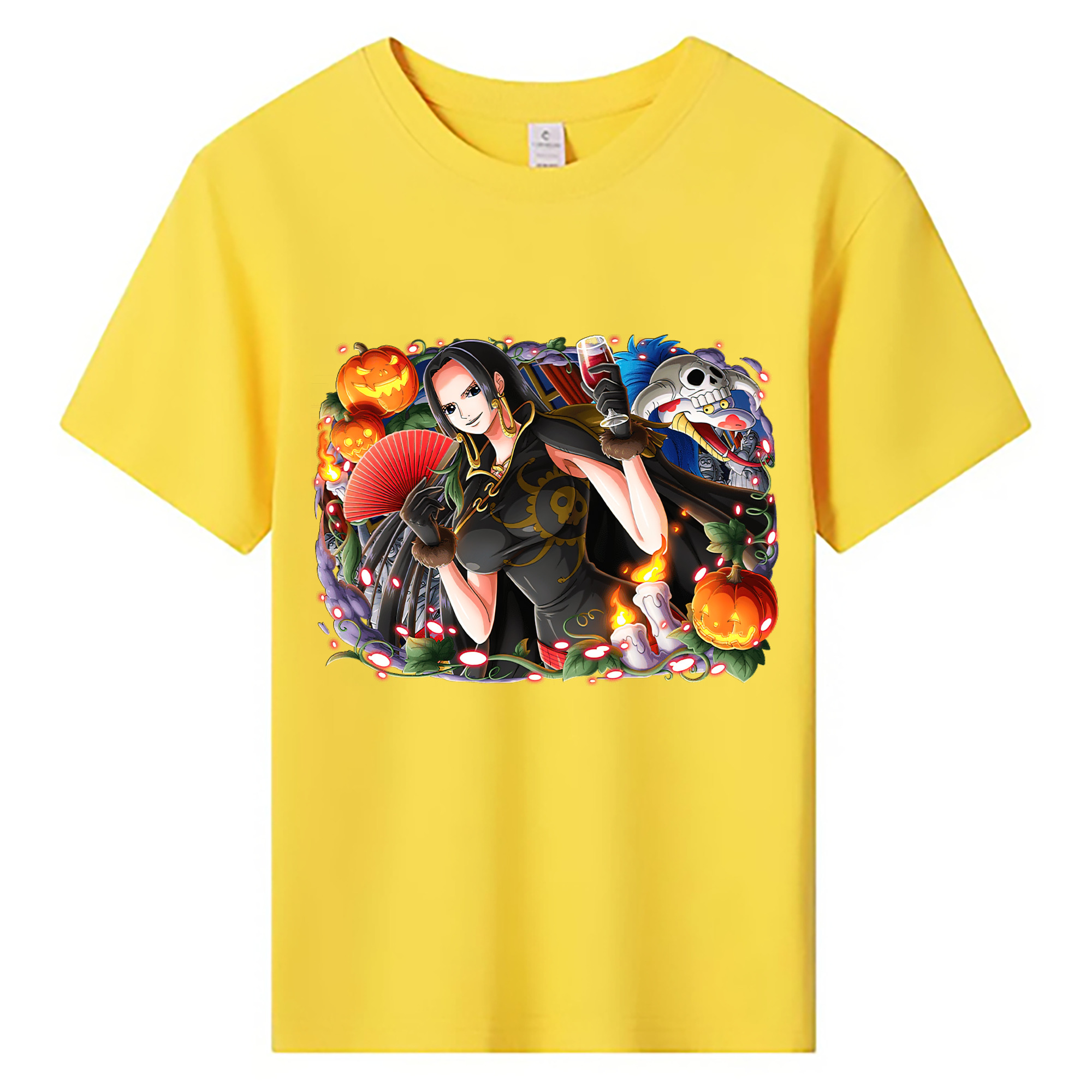 ワンピース ボア・ハンコック ONE PIECE Boa·Hancock 綿100％キッズTシャツ（フロントプリント）