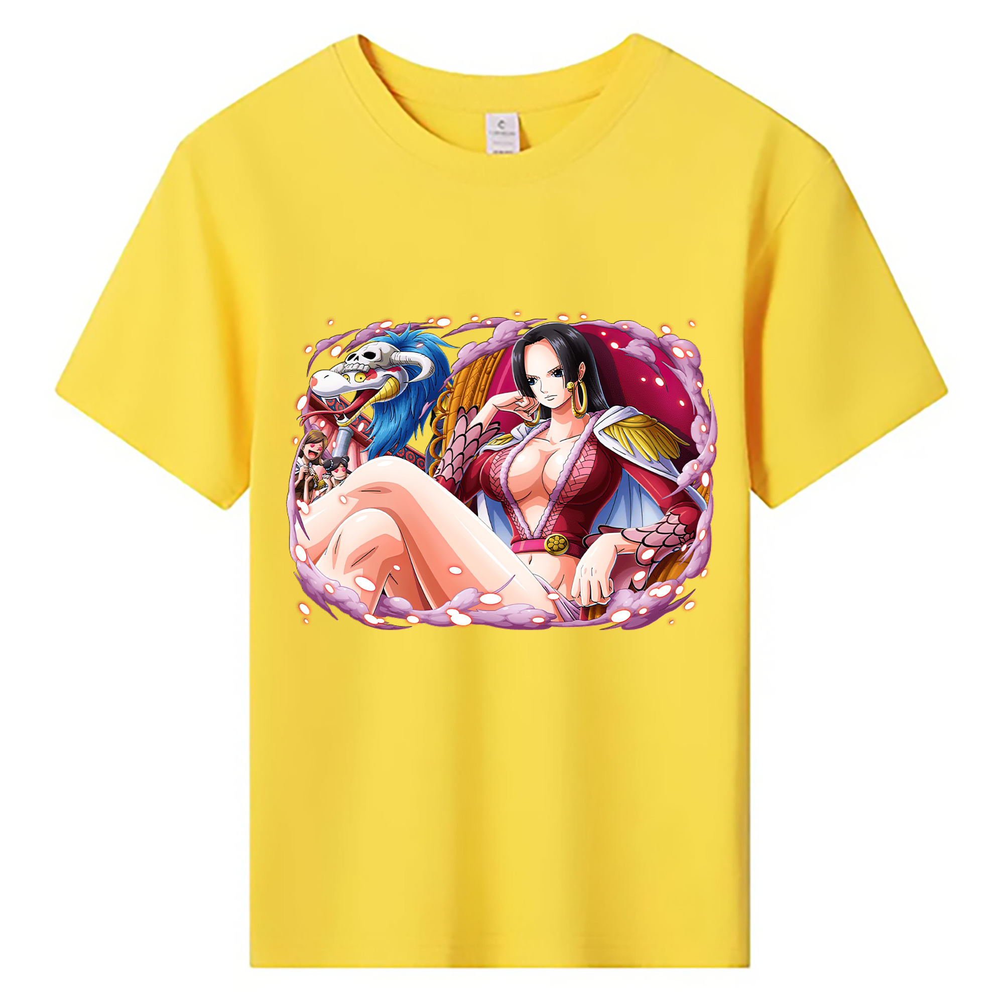 ワンピース ボア・ハンコック ONE PIECE Boa·Hancock 綿100％キッズTシャツ（フロントプリント）