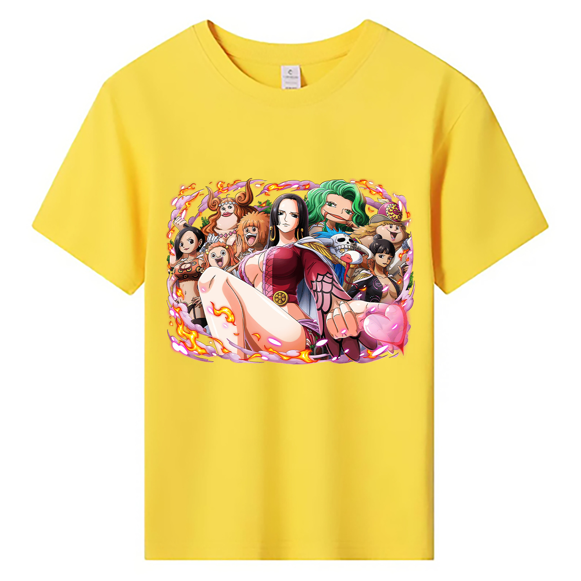 ワンピース ボア・ハンコック ONE PIECE Boa·Hancock 綿100％キッズTシャツ（フロントプリント）