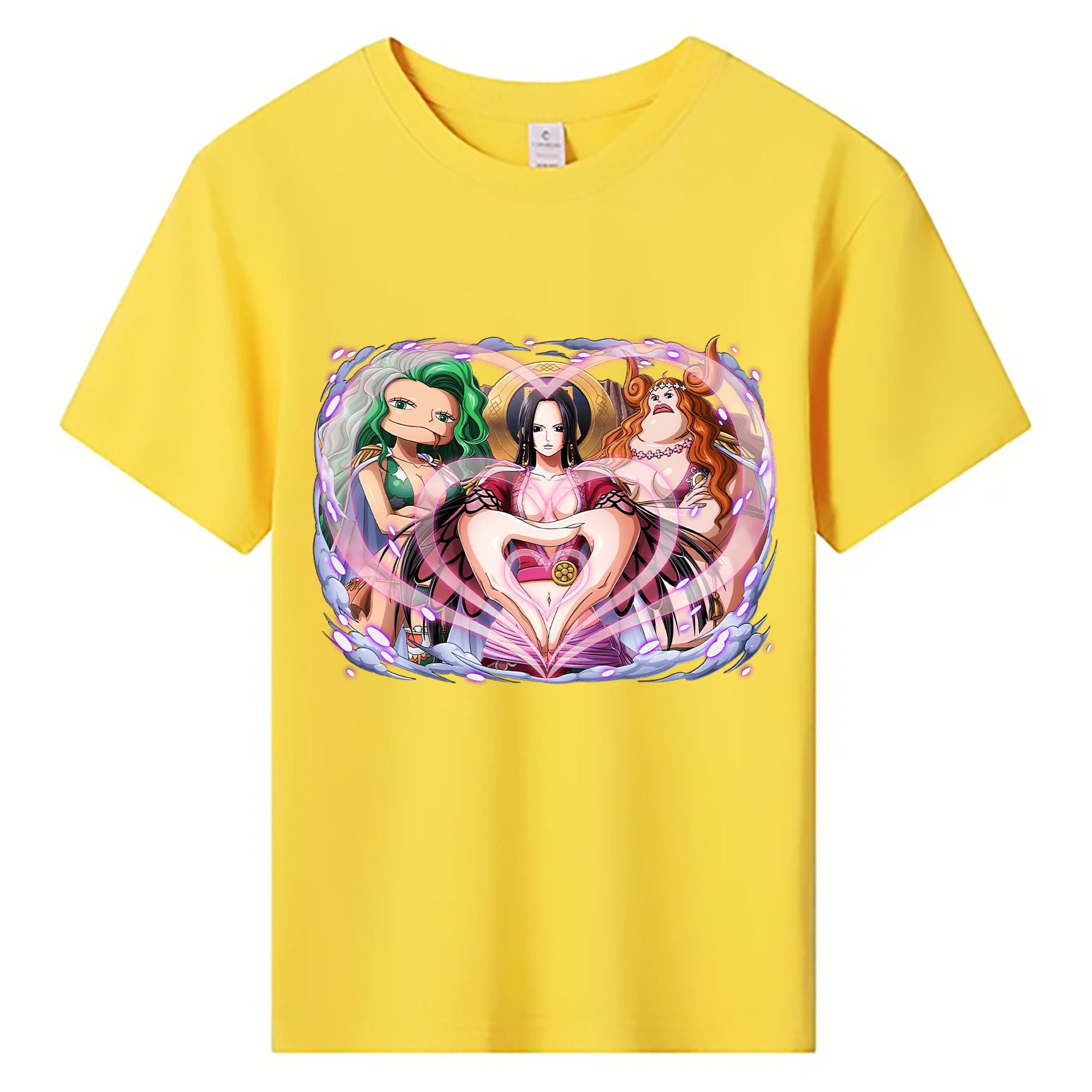 ワンピース ボア・ハンコック ONE PIECE Boa·Hancock 綿100％キッズTシャツ（フロントプリント）