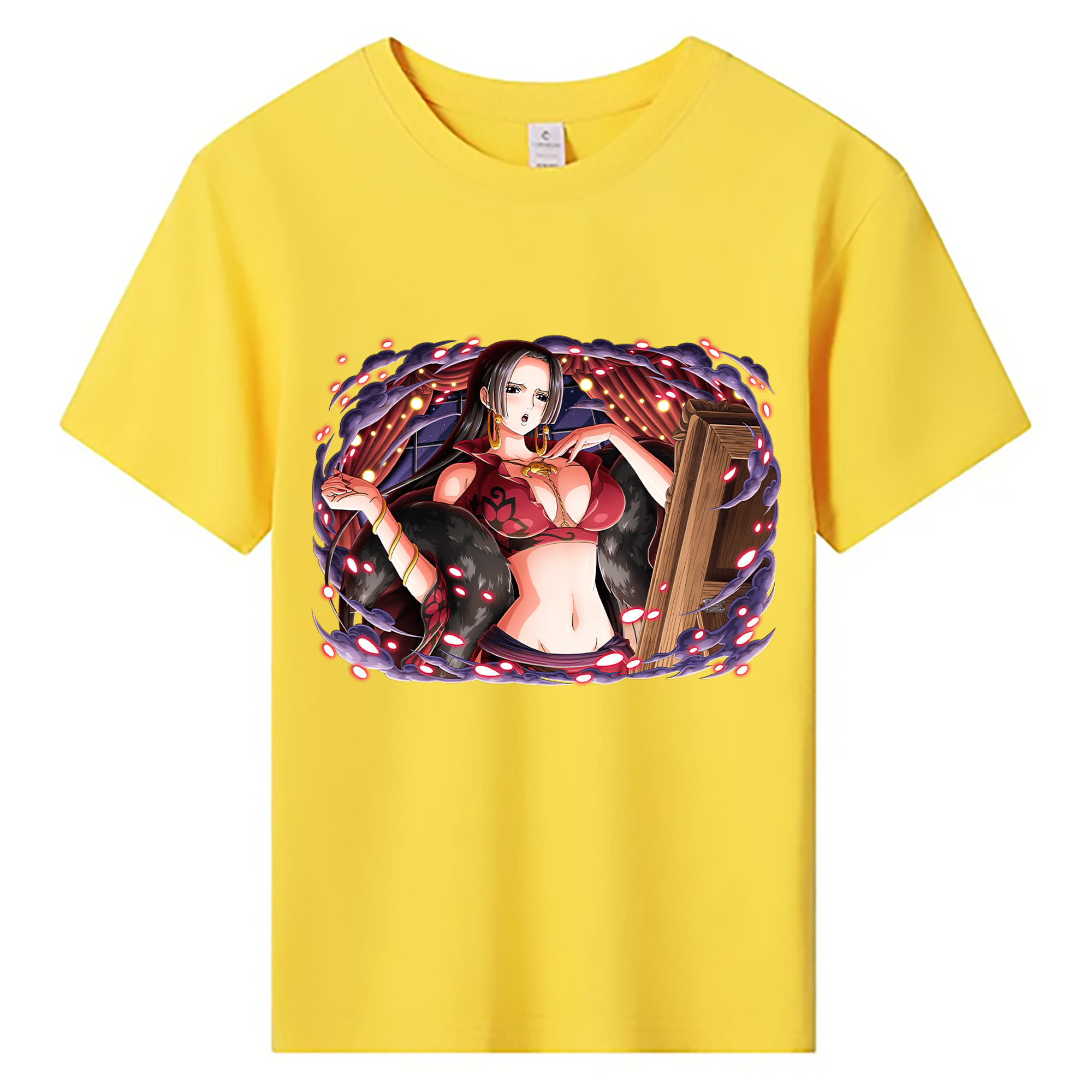 ワンピース ボア・ハンコック ONE PIECE Boa·Hancock 綿100％キッズTシャツ（フロントプリント）