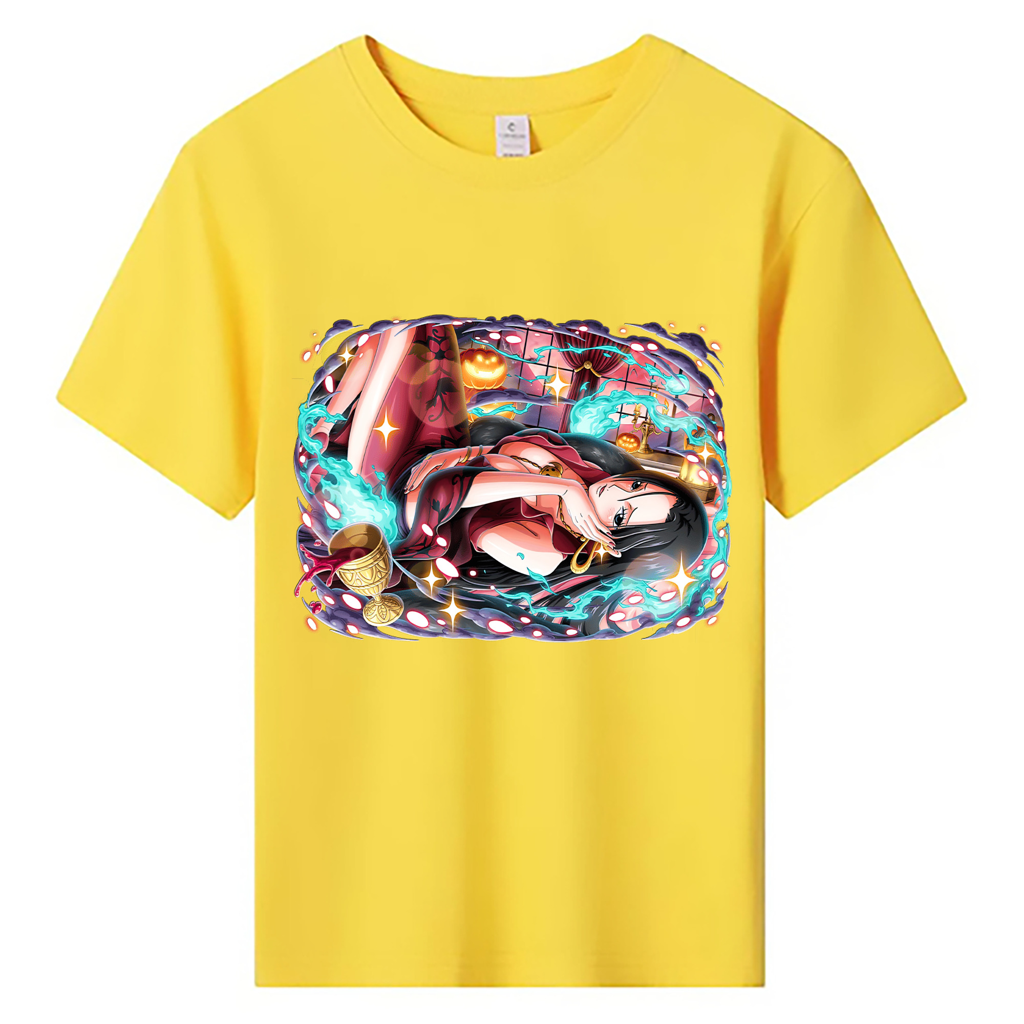 ワンピース ボア・ハンコック ONE PIECE Boa·Hancock 綿100％キッズTシャツ（フロントプリント）