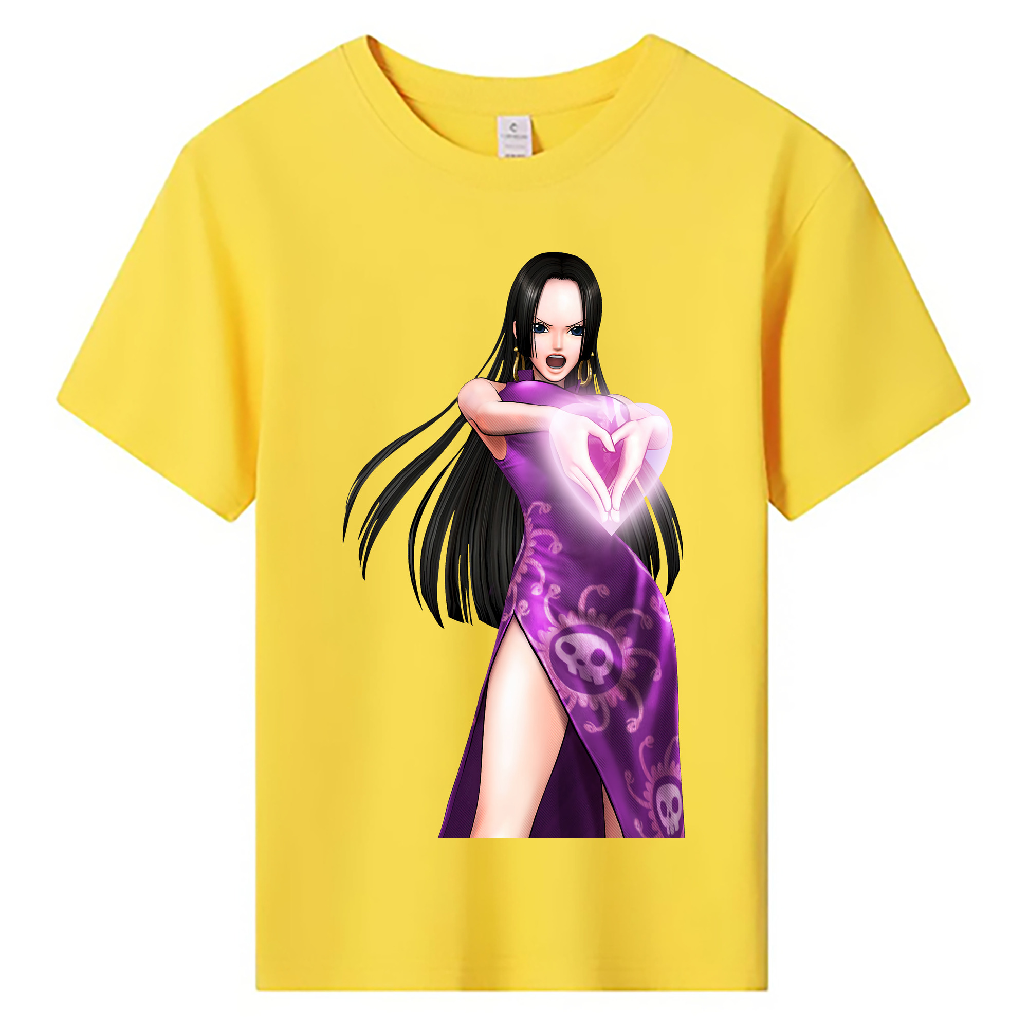 ワンピース ボア・ハンコック ONE PIECE Boa·Hancock 綿100％キッズTシャツ（フロントプリント）