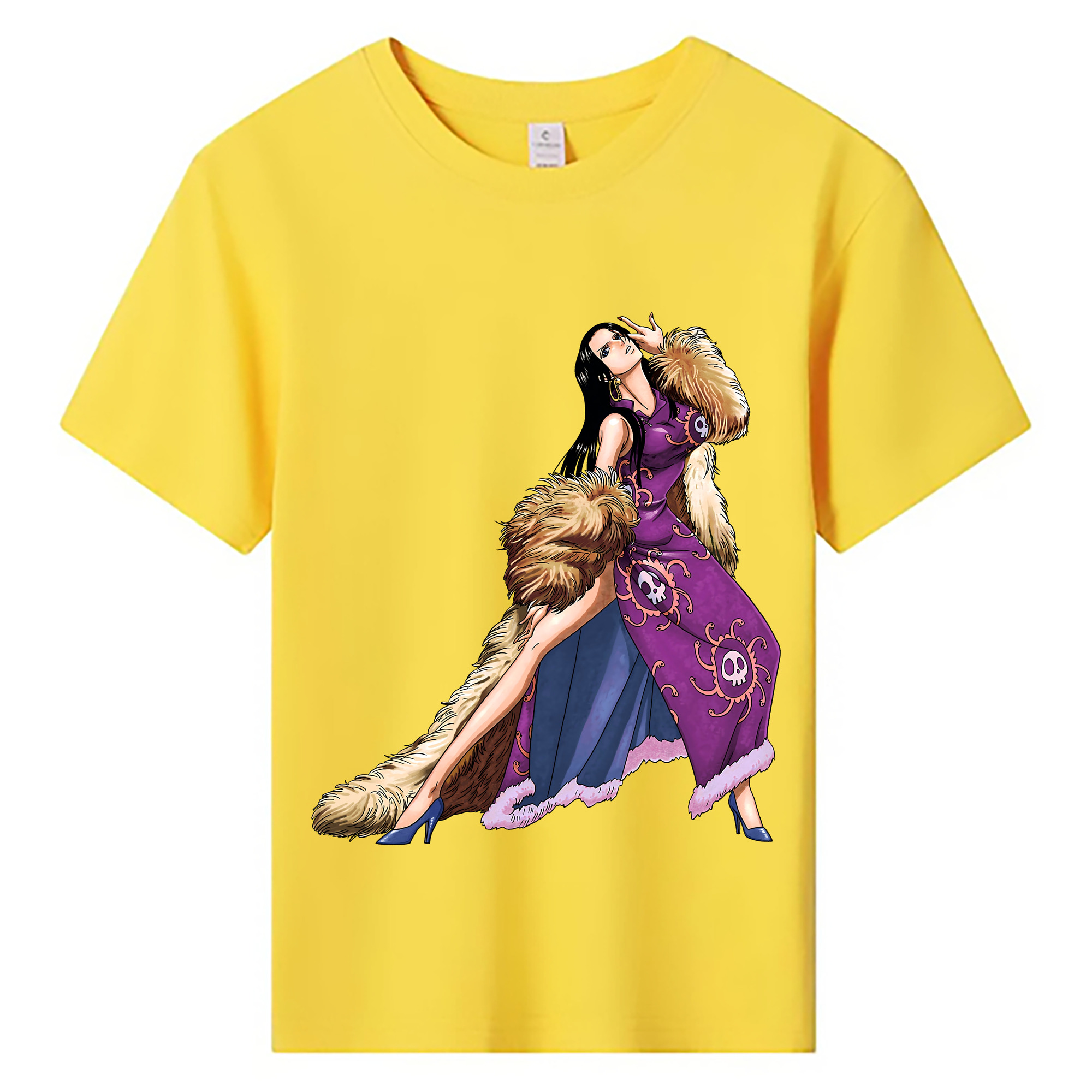 ワンピース ボア・ハンコック ONE PIECE Boa·Hancock 綿100％キッズTシャツ（フロントプリント）