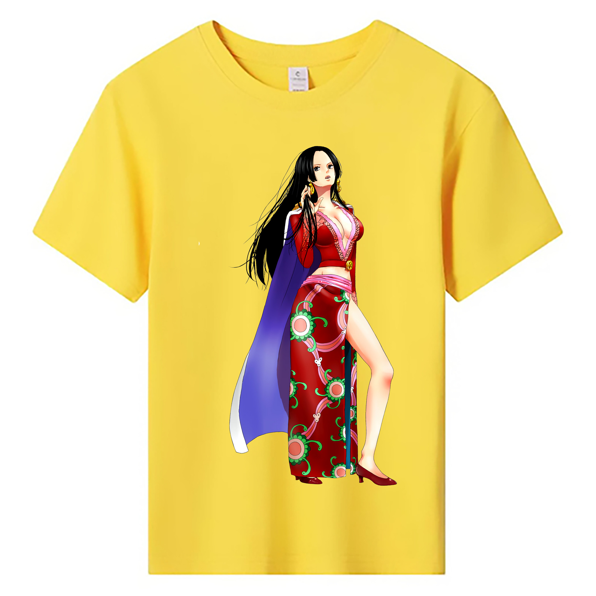 ワンピース ボア・ハンコック ONE PIECE Boa·Hancock 綿100％キッズTシャツ（フロントプリント）