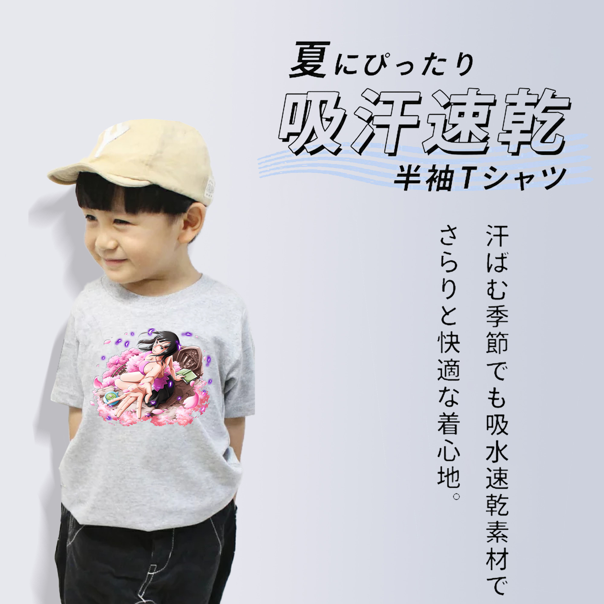 ワンピース ニコ・ロビン ONE PIECE Nico Robin 綿100％キッズTシャツ（フロントプリント）