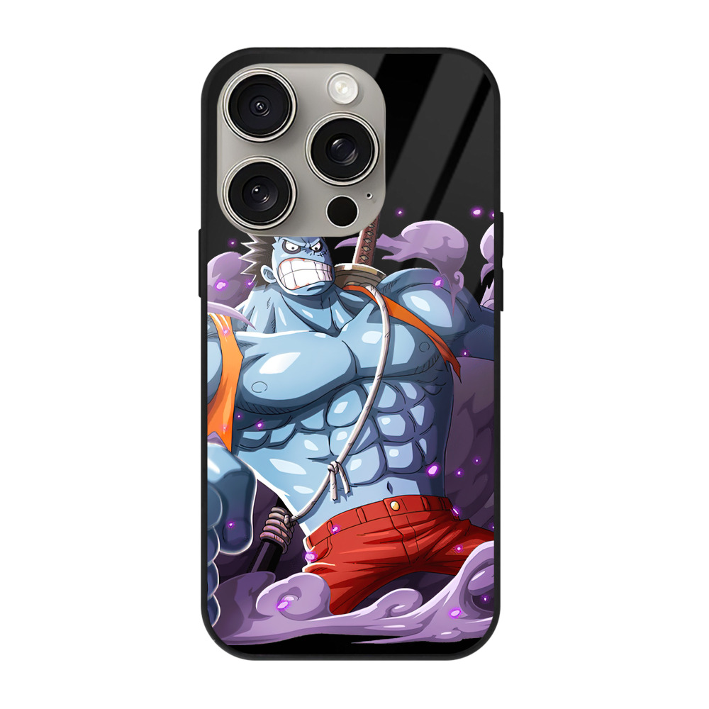 （画像用） ワンピース モンキー・D・ルフィ ONE PIECE Monkey D. Luffy 【iPhone15Pro対応】スマホケース 耐衝撃＆黄変防止 背面ガラス