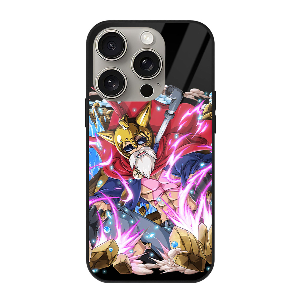 （画像用） ワンピース モンキー・D・ルフィ ONE PIECE Monkey D. Luffy 【iPhone15Pro対応】スマホケース 耐衝撃＆黄変防止 背面ガラス