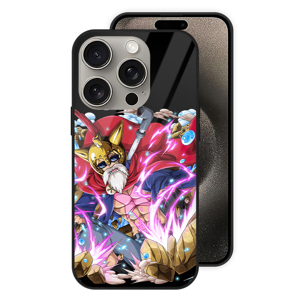 （画像用） ワンピース モンキー・D・ルフィ ONE PIECE Monkey D. Luffy 【iPhone15Pro対応】スマホケース 耐衝撃＆黄変防止 背面ガラス